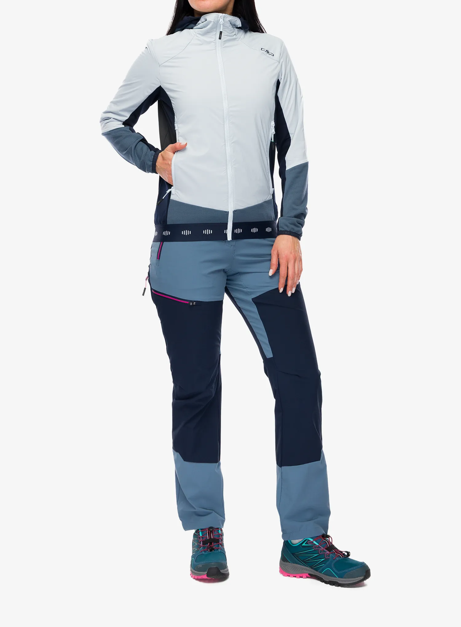 Geaca softshell femei CMP Solira Jacket Hybrid - sky blue