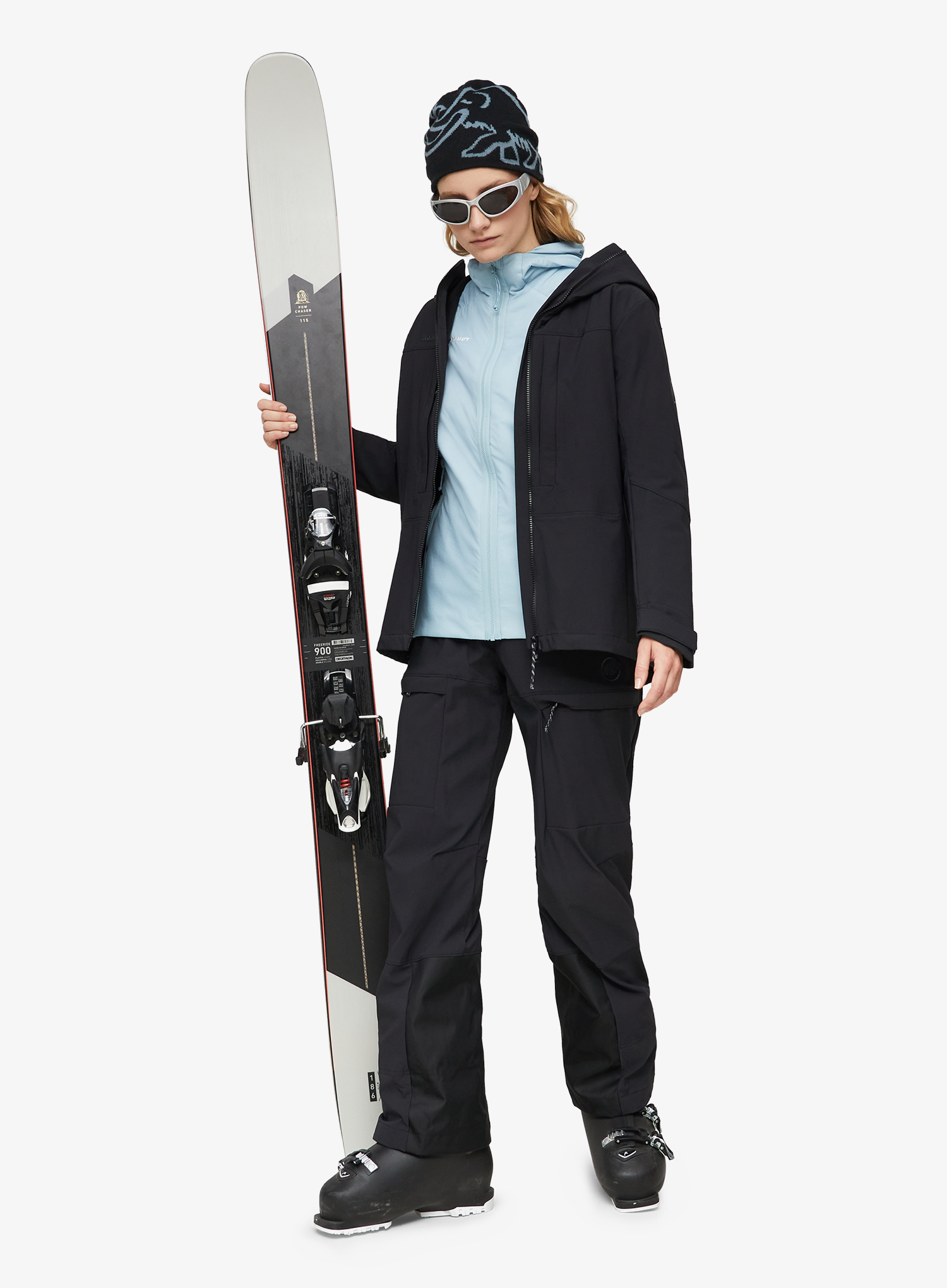 Geaca softshell femei Mammut Skintrack SO Hooded Jacket - black