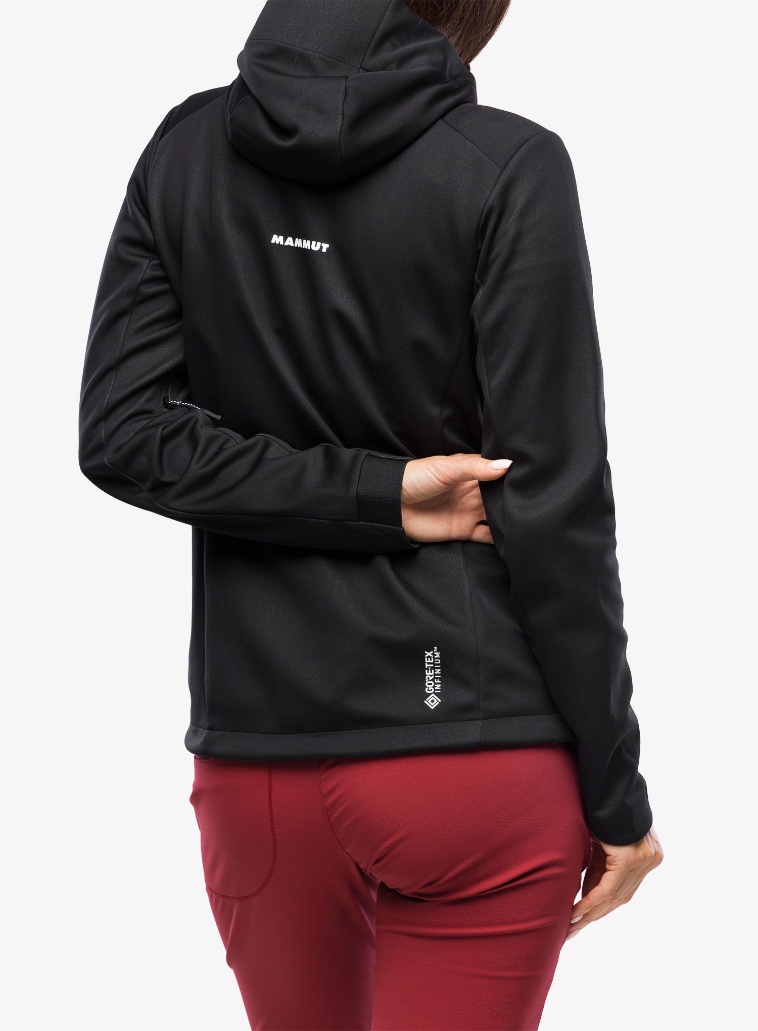 Geaca softshell femei Mammut Ultimate VII SO Hooded Jacket - black