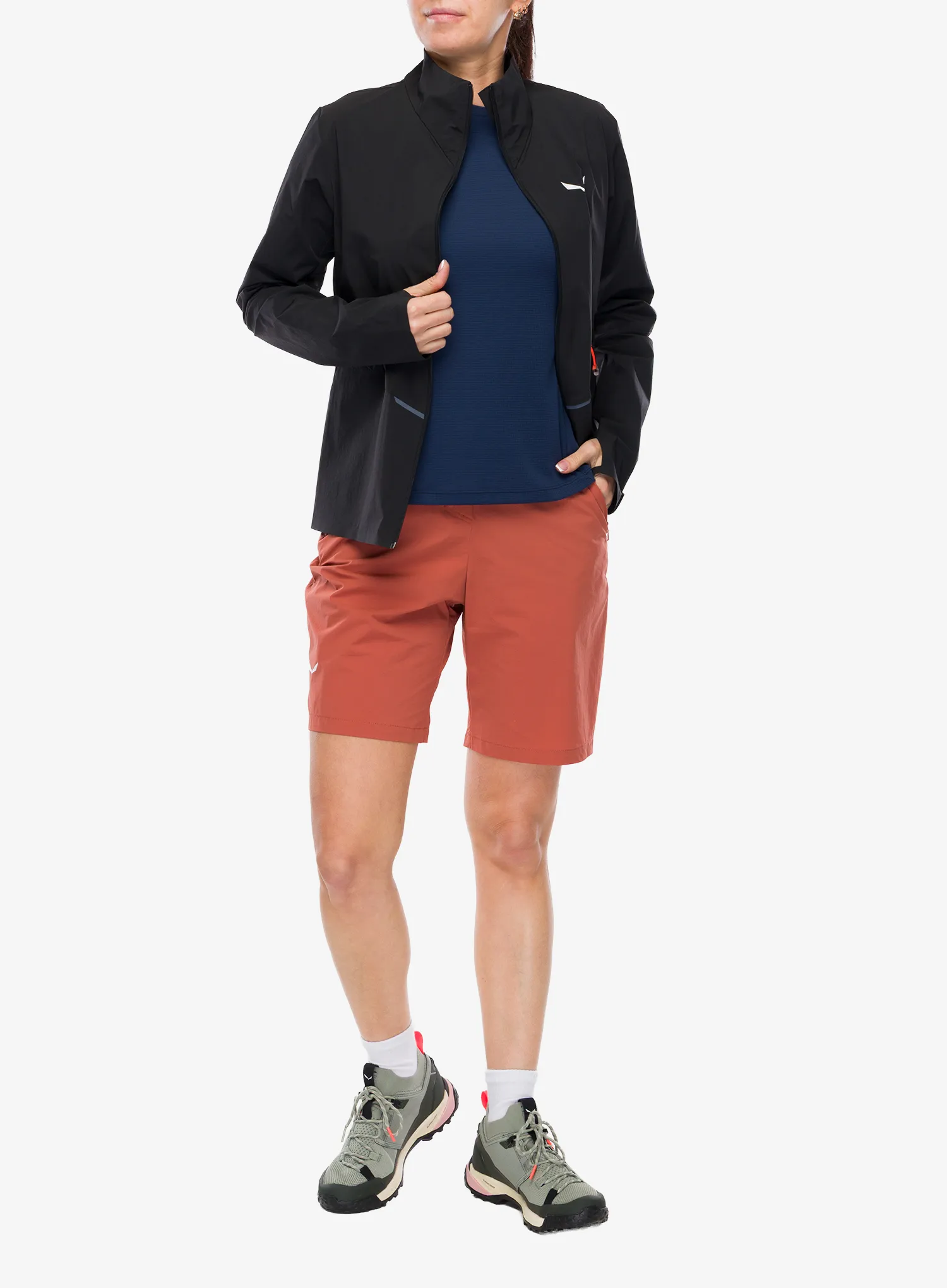 Geaca softshell femei Salewa Pedroc Dst Light Jacket - black out