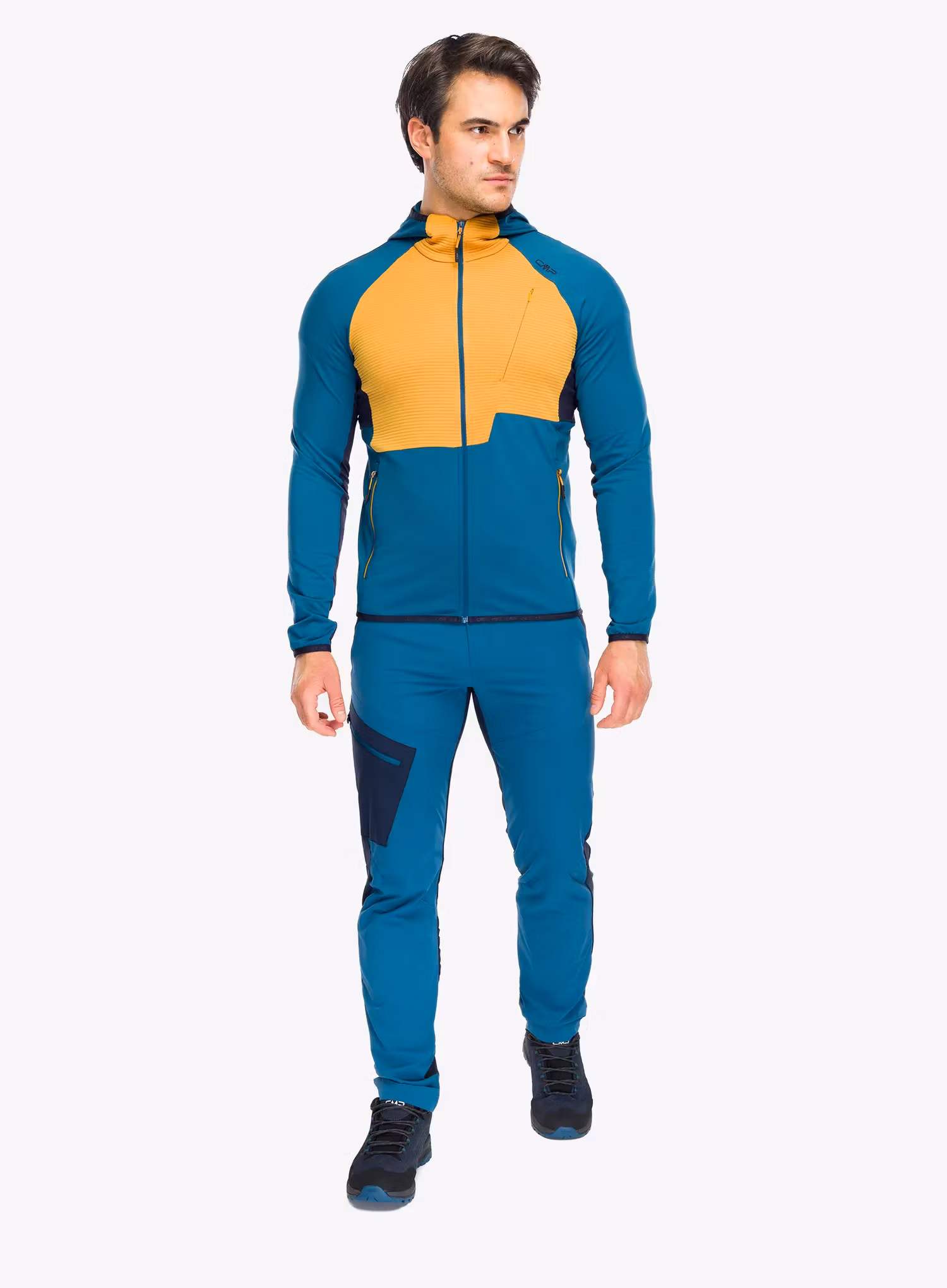 Softshell barbati CMP Rils Jacket Fix Hood - petroleum