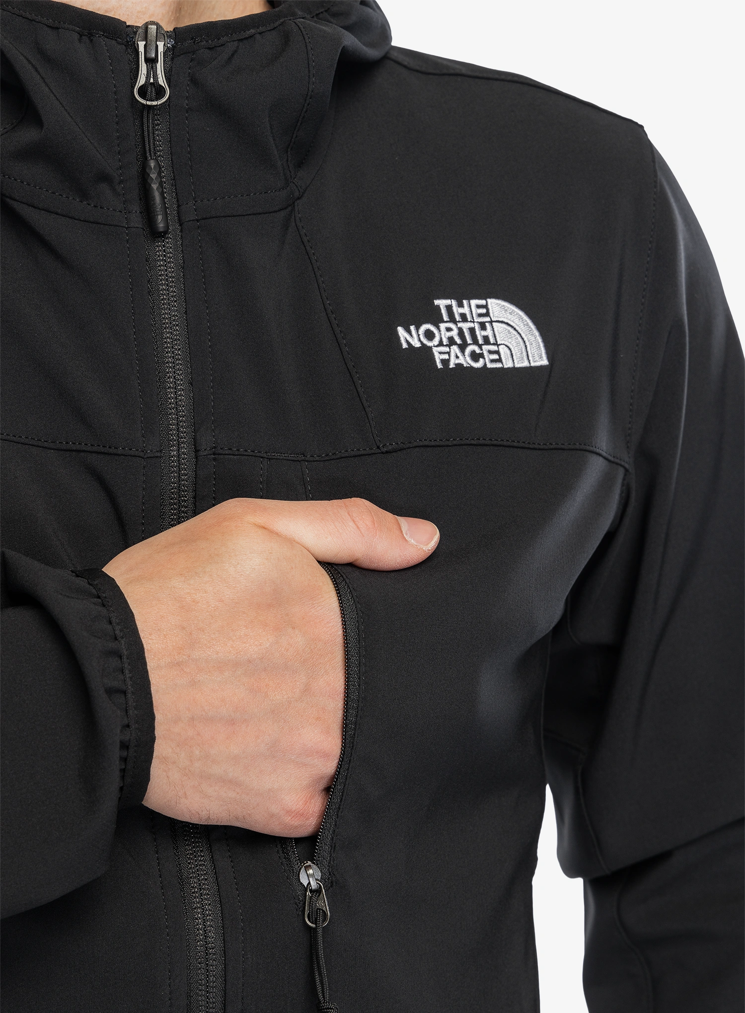Softshell barbati The North Face Nimble Hoodie - tnf black | 8a.ro