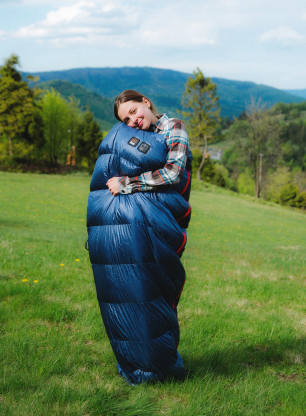 Sac de dormit matlasat 8a x Małachowski Traveller 450 L (177-188 cm) - navy
