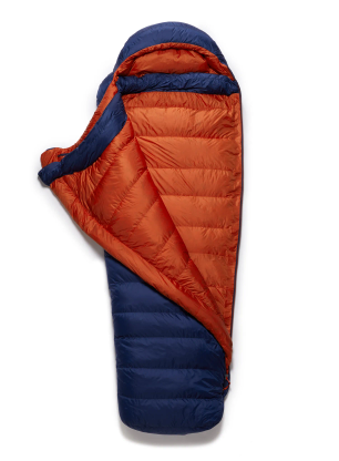 Sac de dormit de puf pentru femei Rab Ascent 700 (170 cm) - nightfall blue