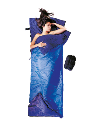 Sac de dormit sintetic Cocoon Tropic Traveler - Silk Long (200 cm) - royal blue/tuareg