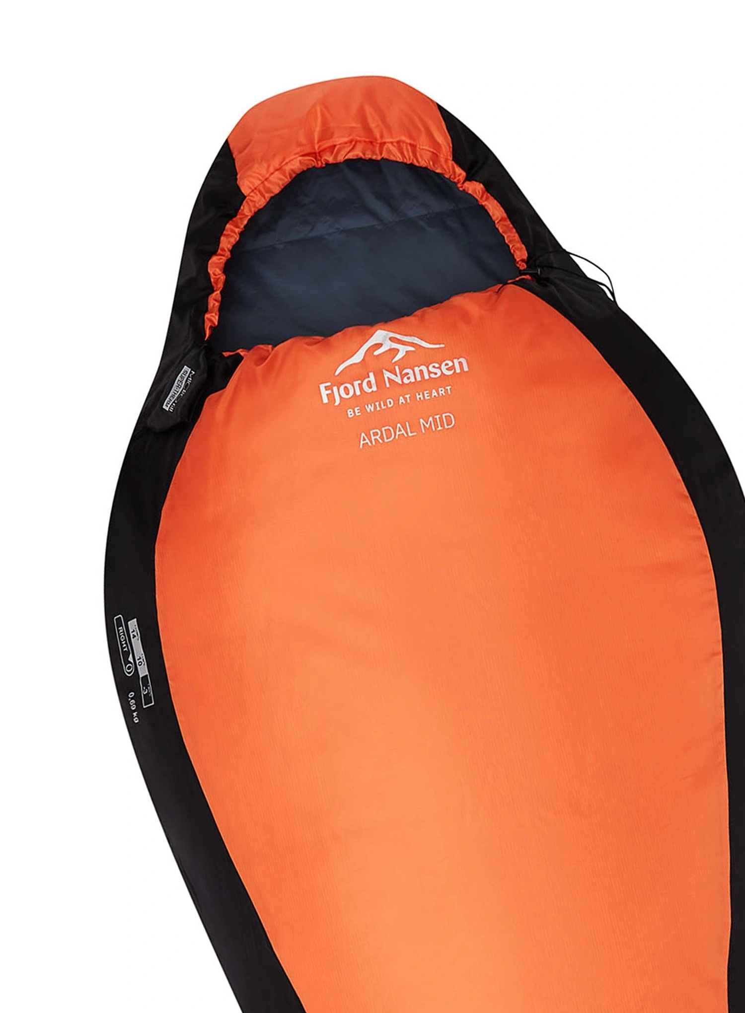 Sac de dormit sintetic Fjord Nansen Ardal XL SBS (200 cm) - carnelian