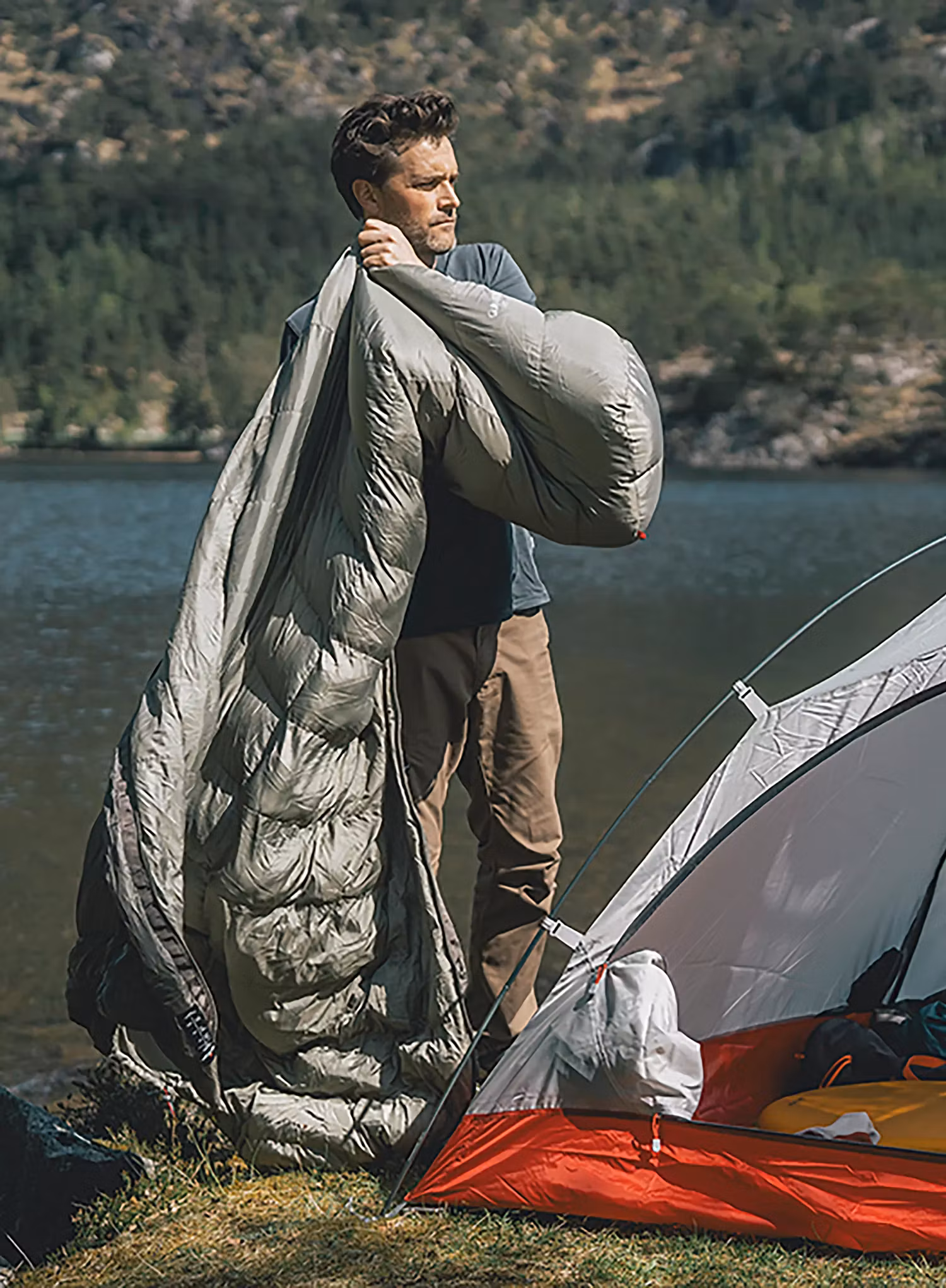 Sac de dormit sintetic Robens Gully 900 -10C Regular (180 cm) - green