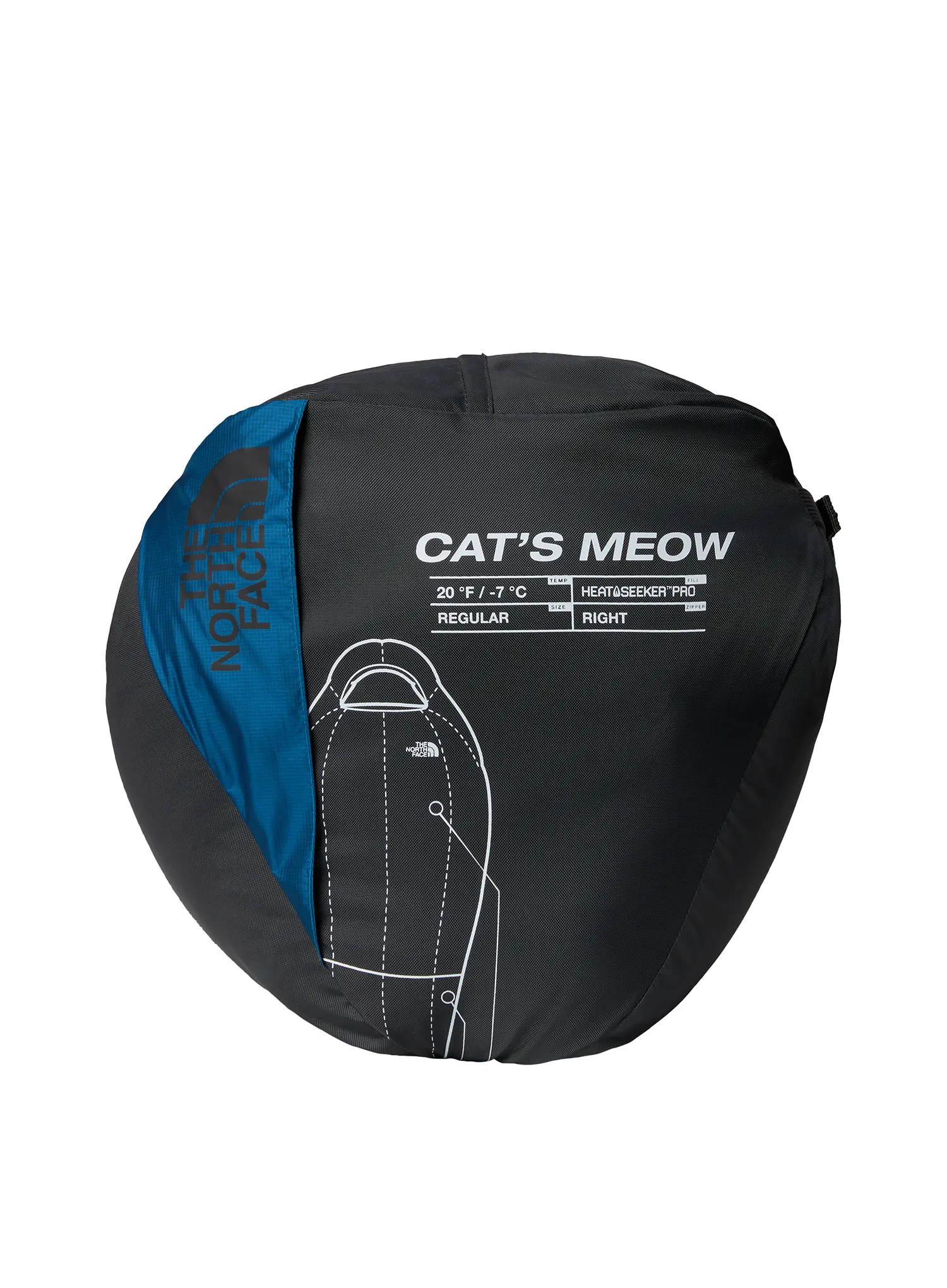Sac de dormit sintetic The North Face Cat's Meow Eco (183 cm) - banff blue/banff blue