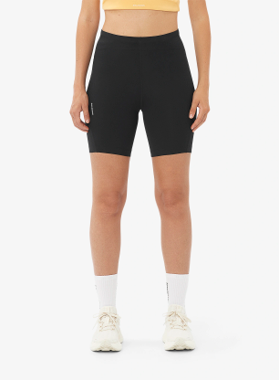 Pantaloni scurti alergare femei Salomon Shkout C Shorts Tights 6 - deep black