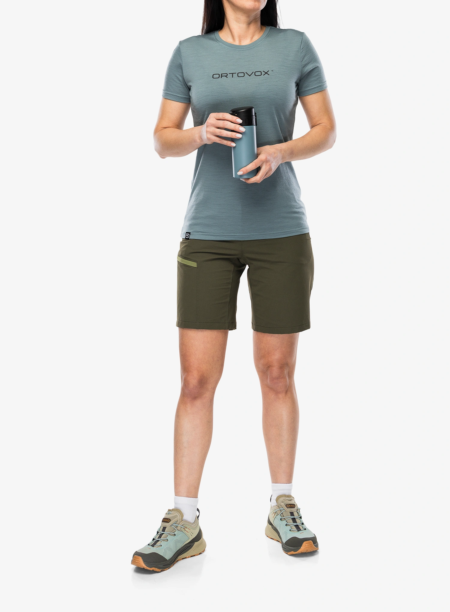 Pantaloni scurti femei Ortovox Pelmo Shorts - dark wild herbs