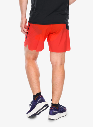 Pantaloni scurti 2in1 alergare barbati Salomon S/Lab Speed Spl 7 Shorts - fiery red