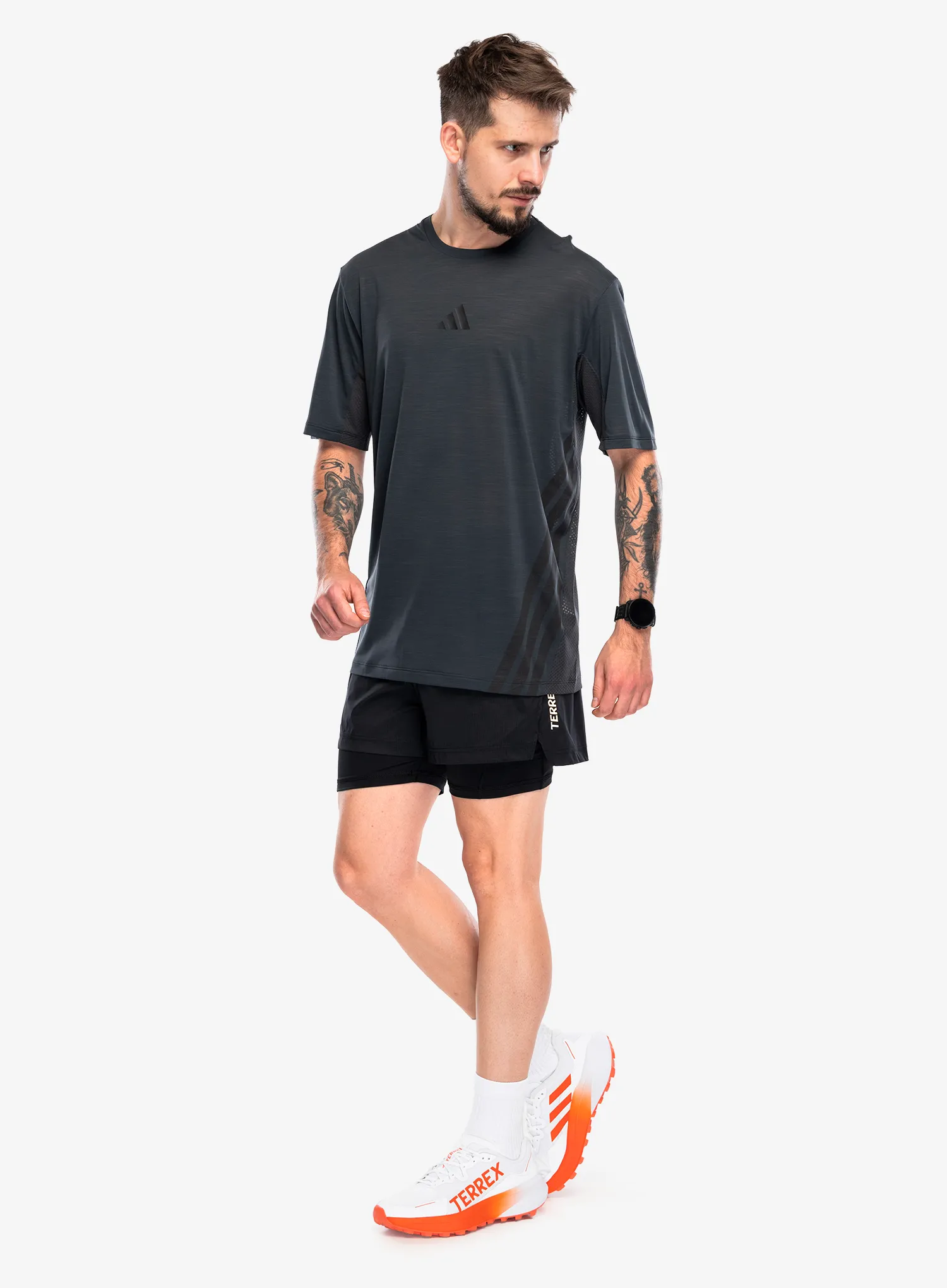 Pantaloni scurti alergare adidas TERREX Xploric 2in1 Shorts - black