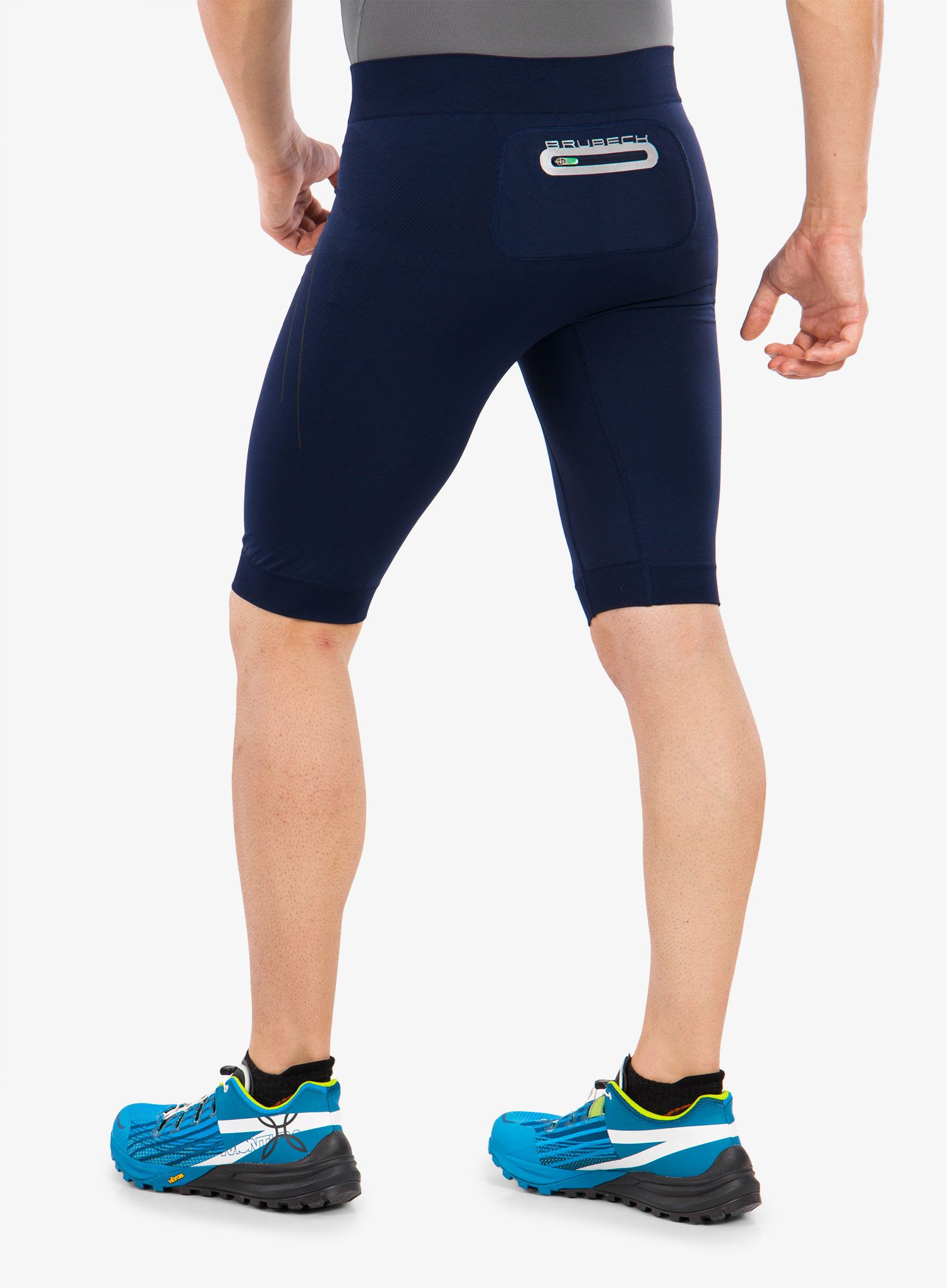 Pantaloni scurti alergare Brubeck Running Force 1/2 - navy