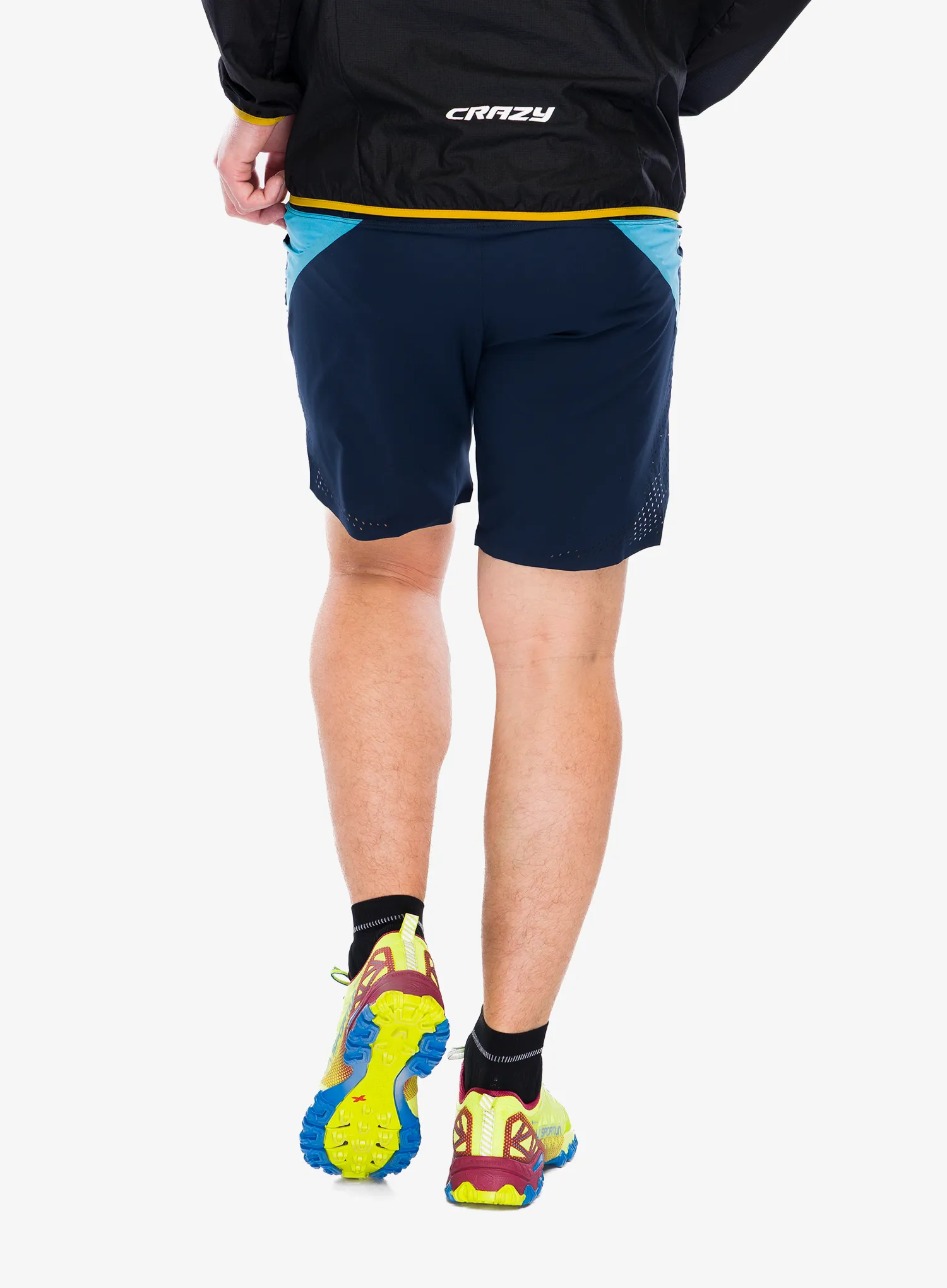 Pantaloni scurti alergare Crazy Short Flash - print bluette scottish