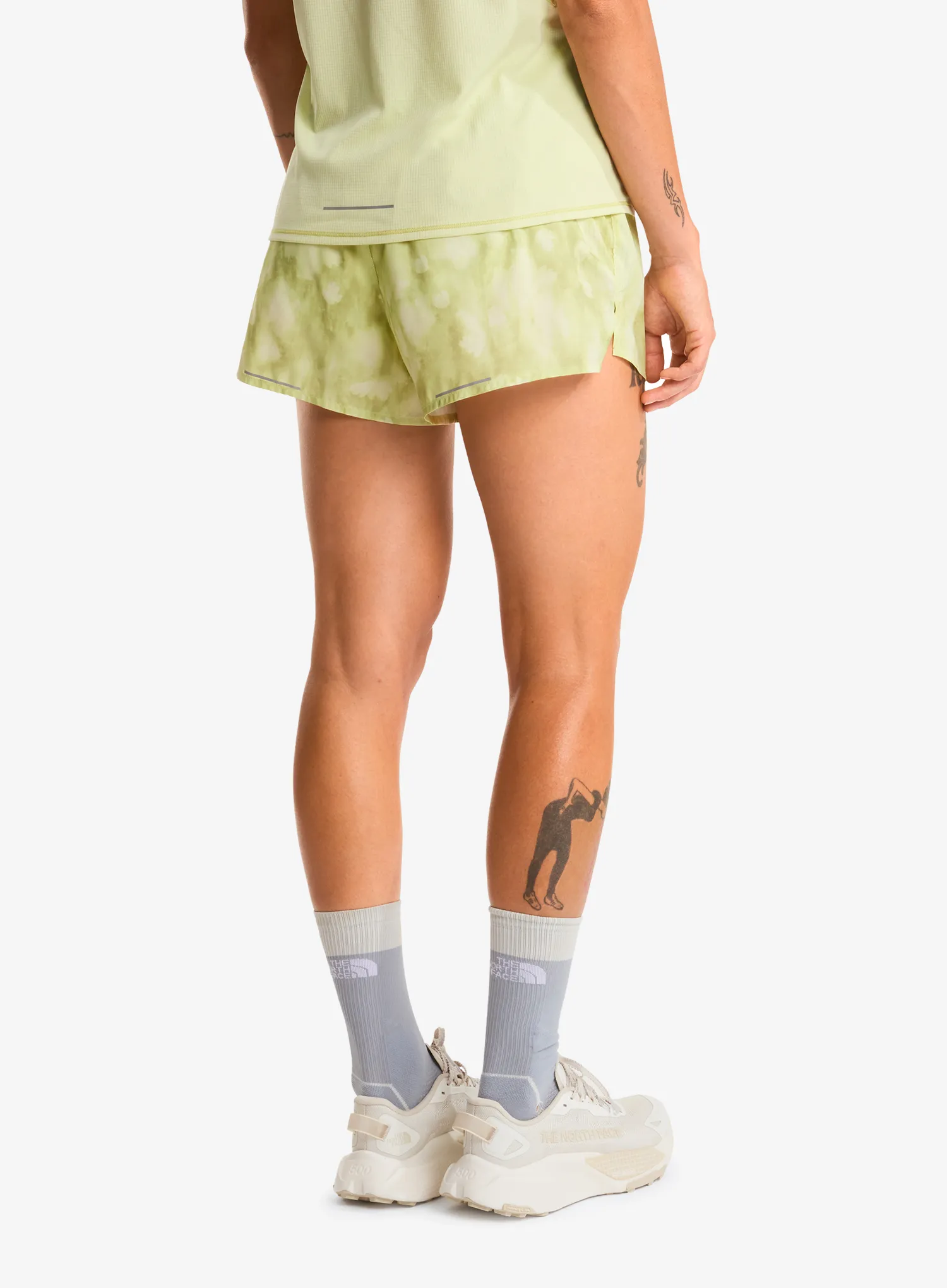 Pantaloni scurti alergare femei The North Face Sunriser Short 3in - lemon mist