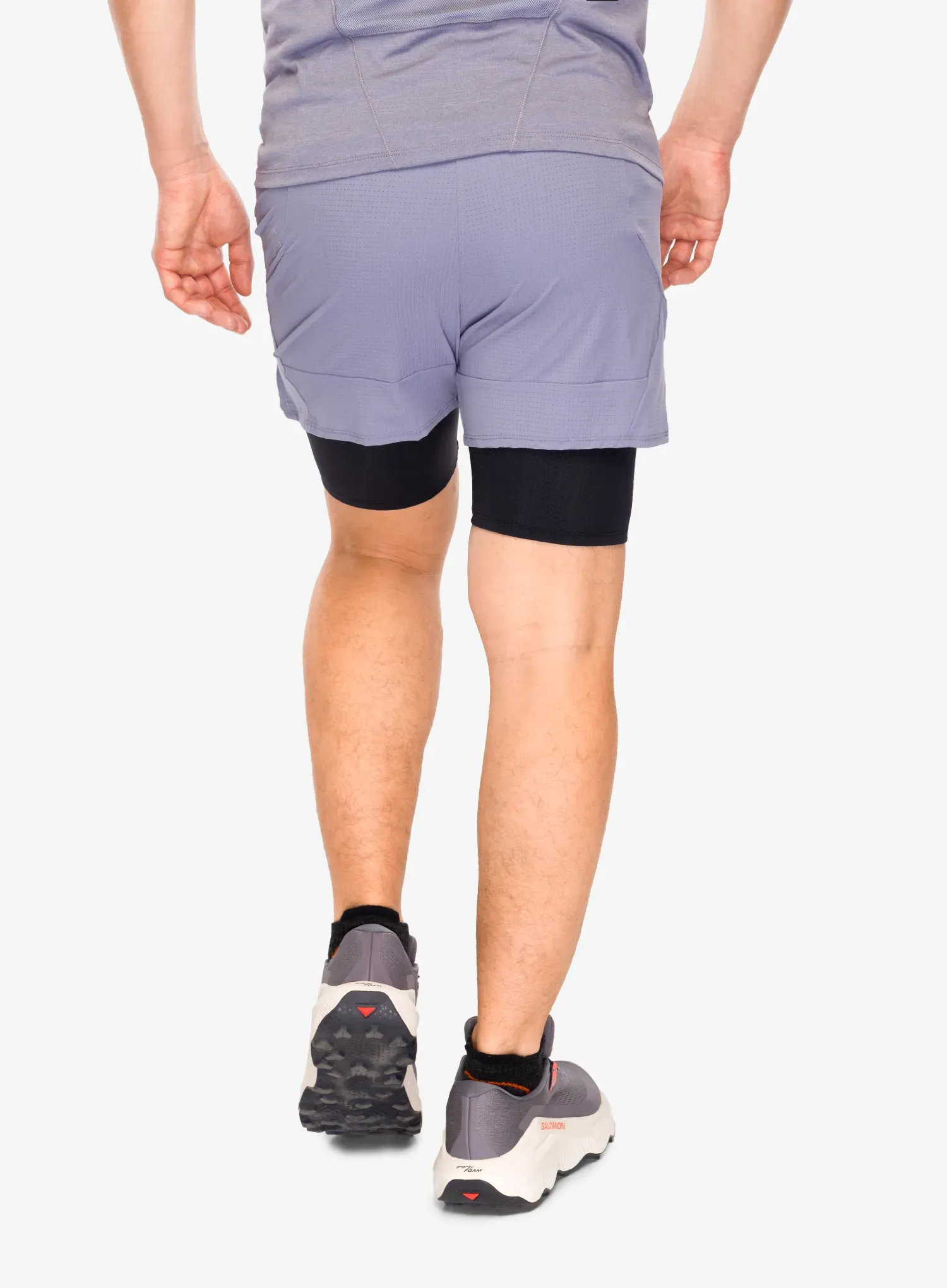 Pantaloni scurti alergare Salomon Sense 2in1 Shorts - blue granite