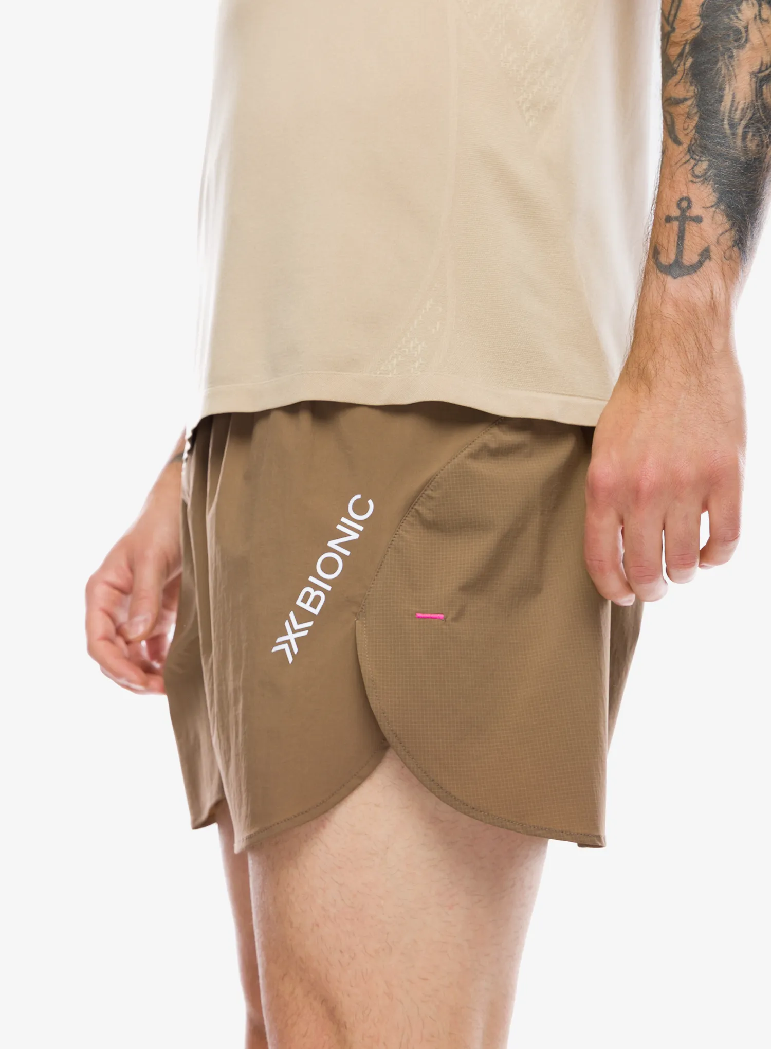 Pantaloni scurti alergare X-Bionic Corefusion Run Perform Shorts - dark sand