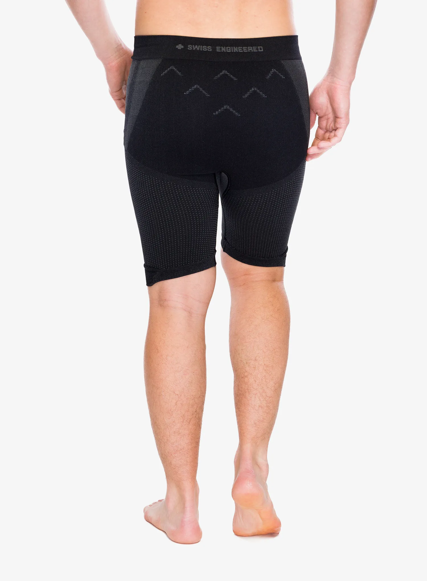Pantaloni scurti alergare X-bionic Xceed Run Short Tights - x black/rhino grey