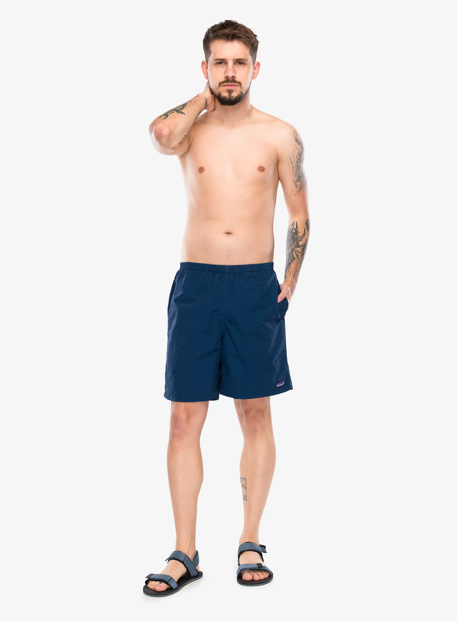 Pantaloni scurti barbati Patagonia Baggies Longs 7 - tidepool blue w/tidepool blue