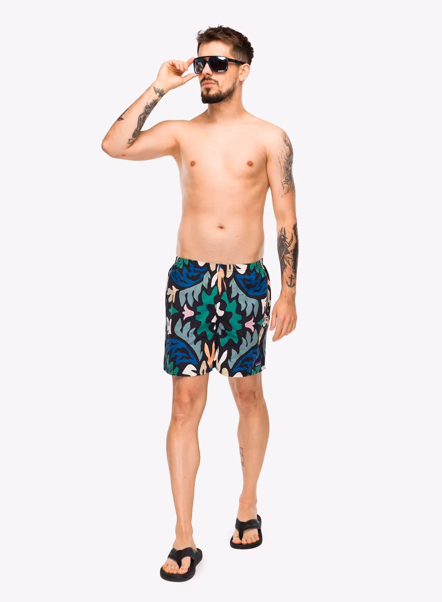Pantaloni scurti barbati Patagonia Baggies Shorts 5 - kaleido/black