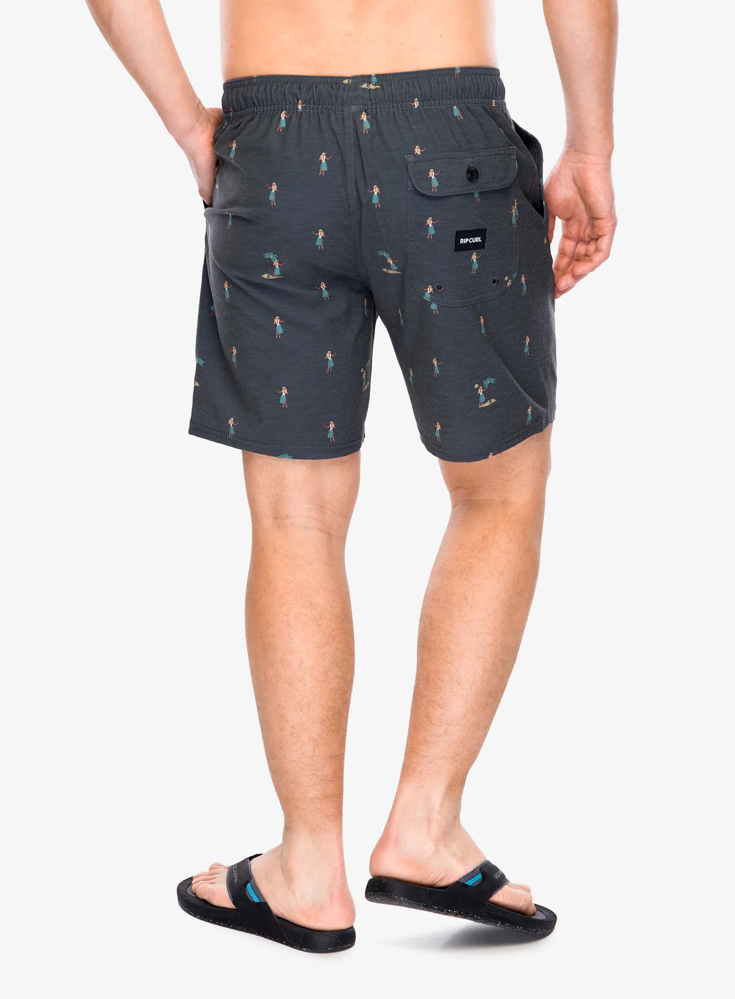 Pantaloni scurti Rip Curl Hula Breach Volley - black