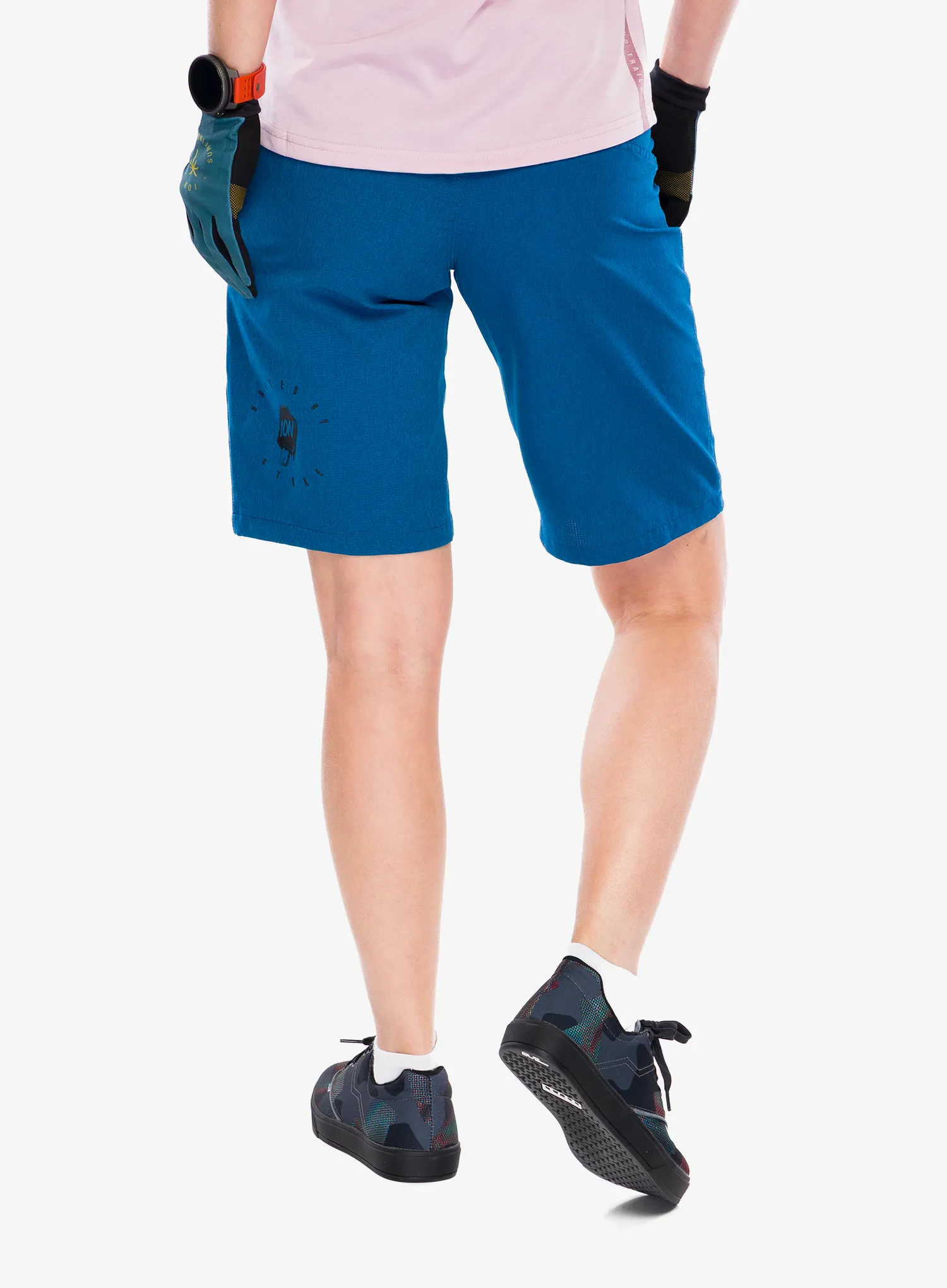 Pantaloni scurti ciclism femei ION Traze - ocean blue