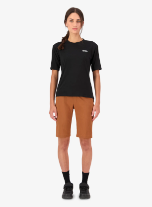 Pantaloni scurti ciclism femei Mons Royale Diversion Merino Trail Shorts - caramel