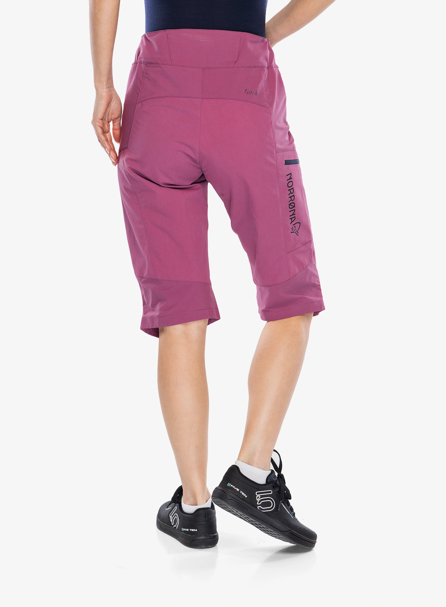Pantaloni scurti ciclism femei Norrona Fjora Flex1 Shorts - violet quartz
