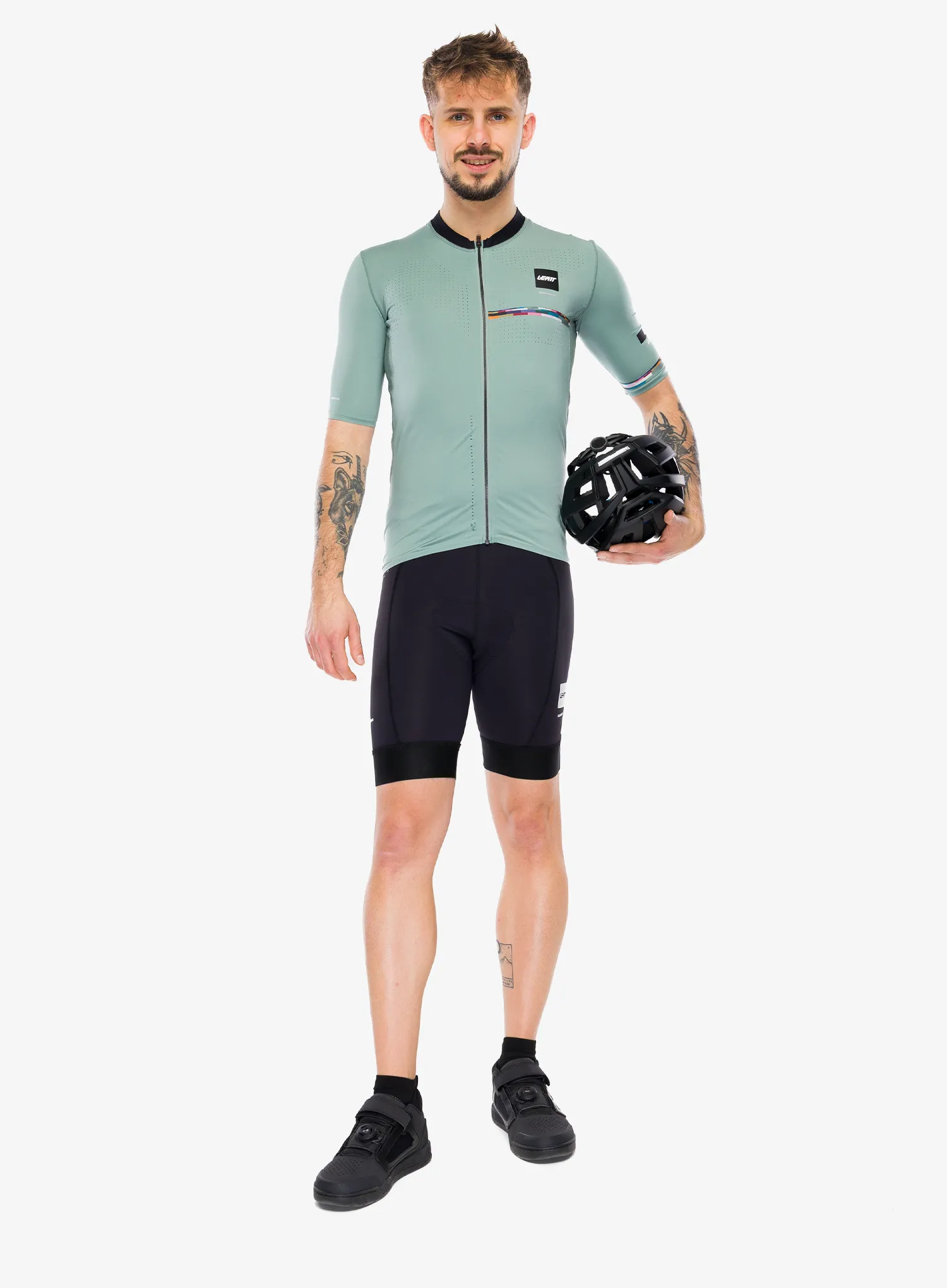 Pantaloni scurti ciclism cu inserție Leatt MTB Endurance 3.0 - black
