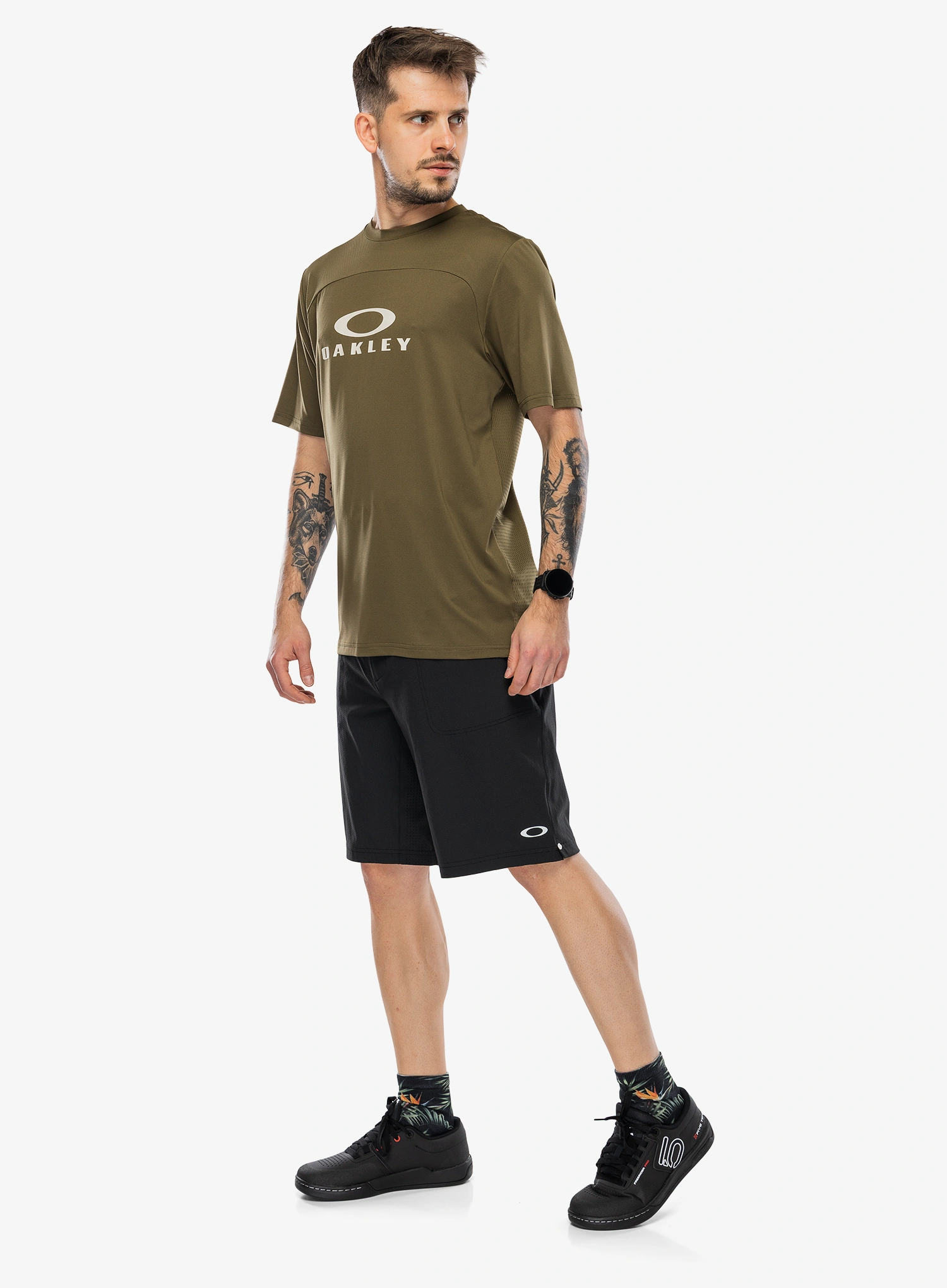 Pantaloni scurti ciclism cu inserție Oakley Seeker Whip Lined Short - pitch black
