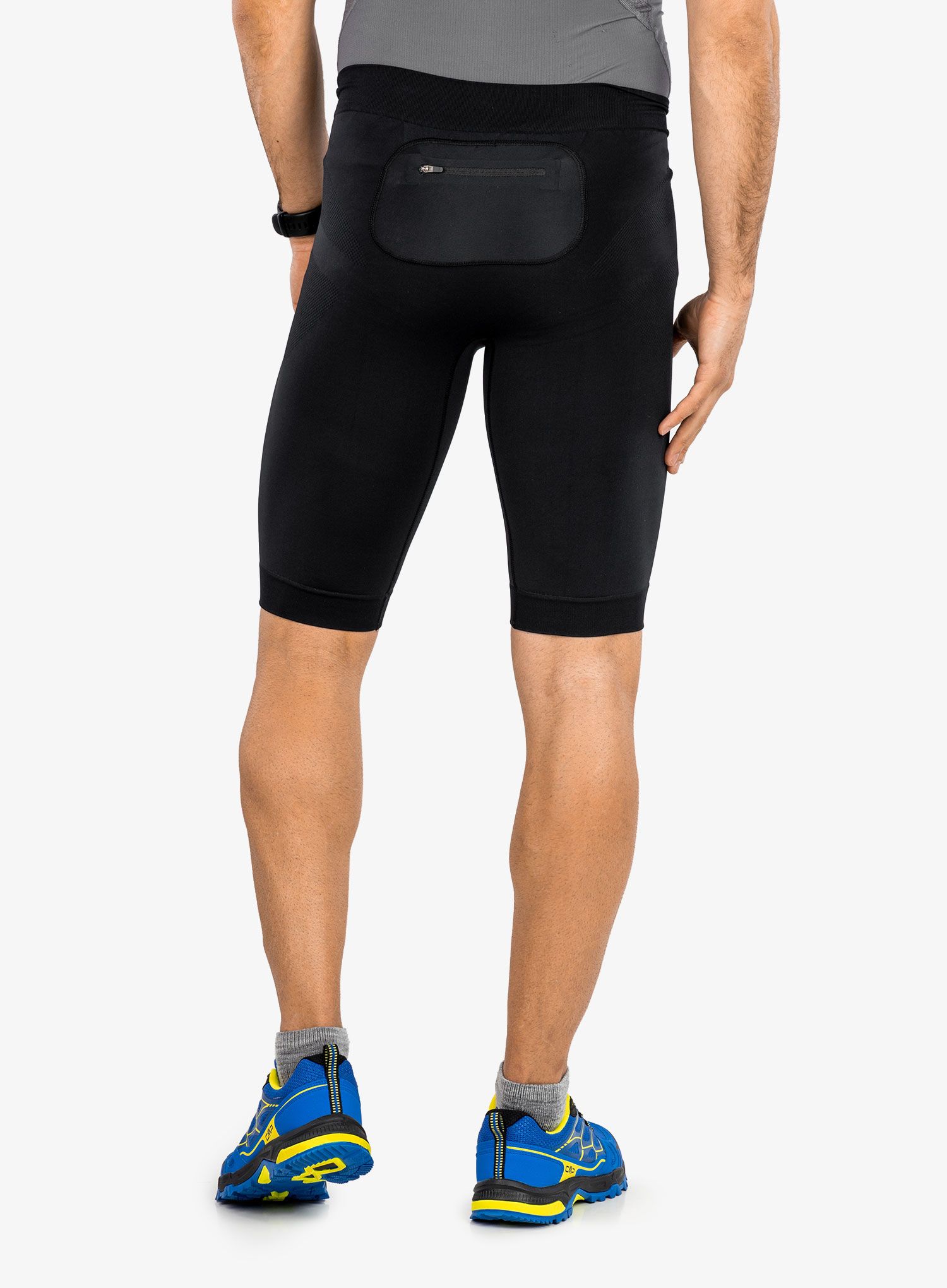 Pantaloni scurti sport Brubeck Running Force 1/2 - black