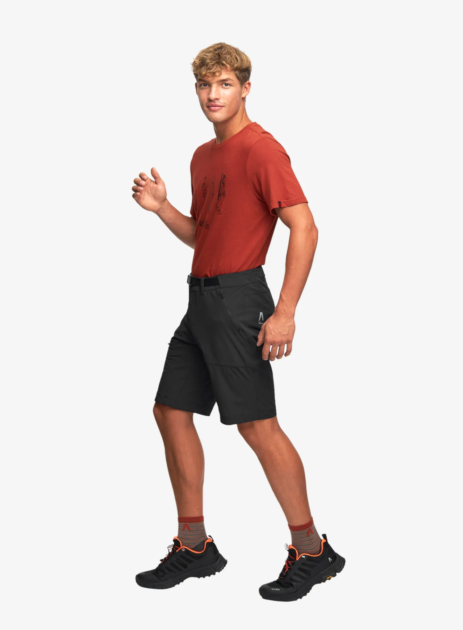 Pantaloni scurti drumetie Alpinus Terminio - black
