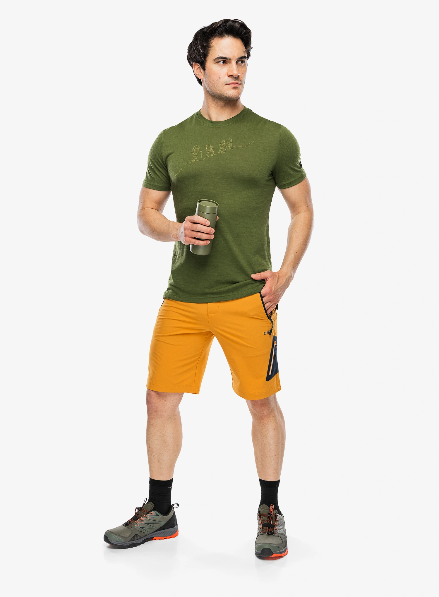 Pantaloni scurti drumetie CMP Nello - curcuma