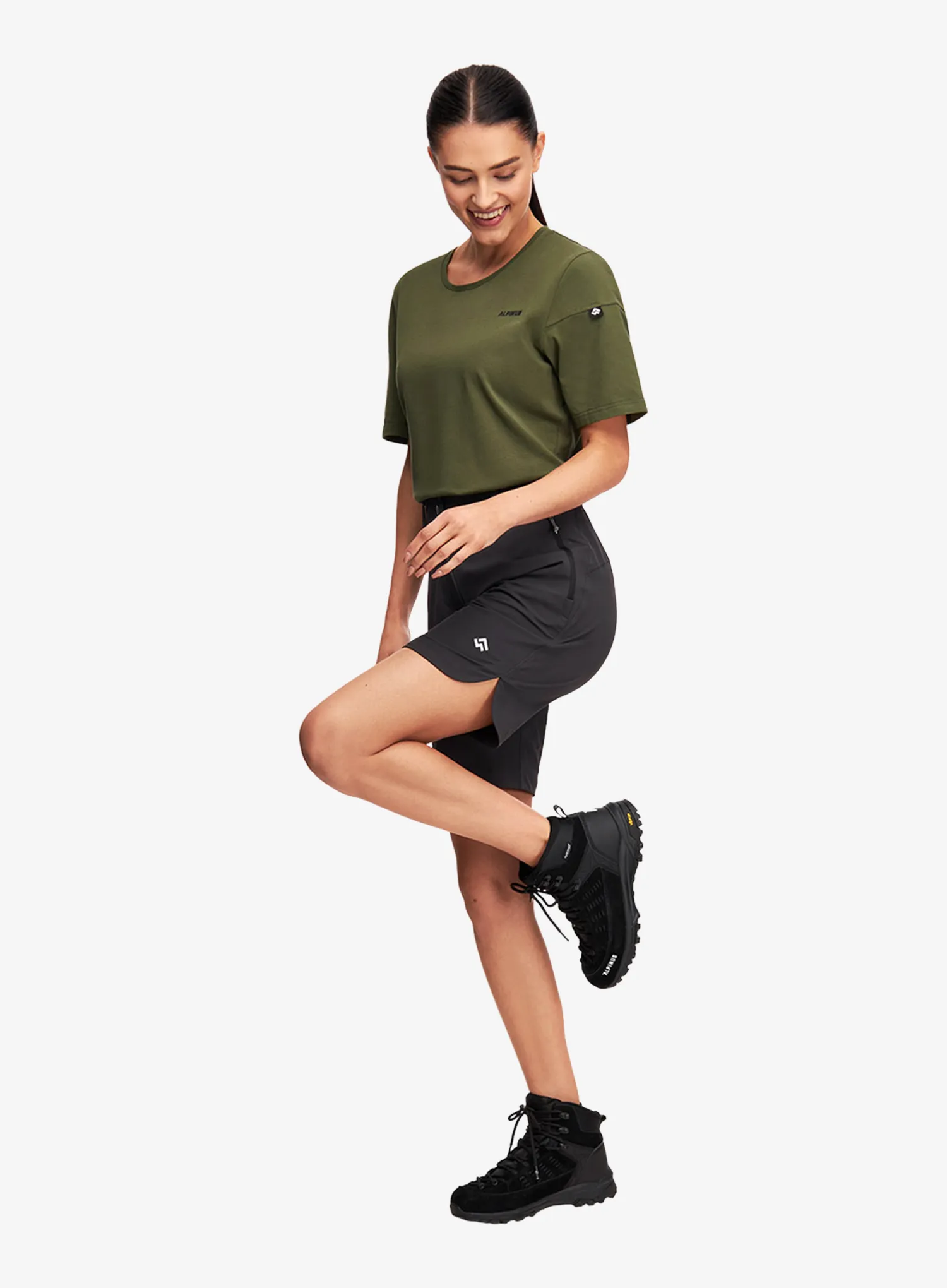 Pantaloni scurti drumetie femei Alpinus Ajribaba - black