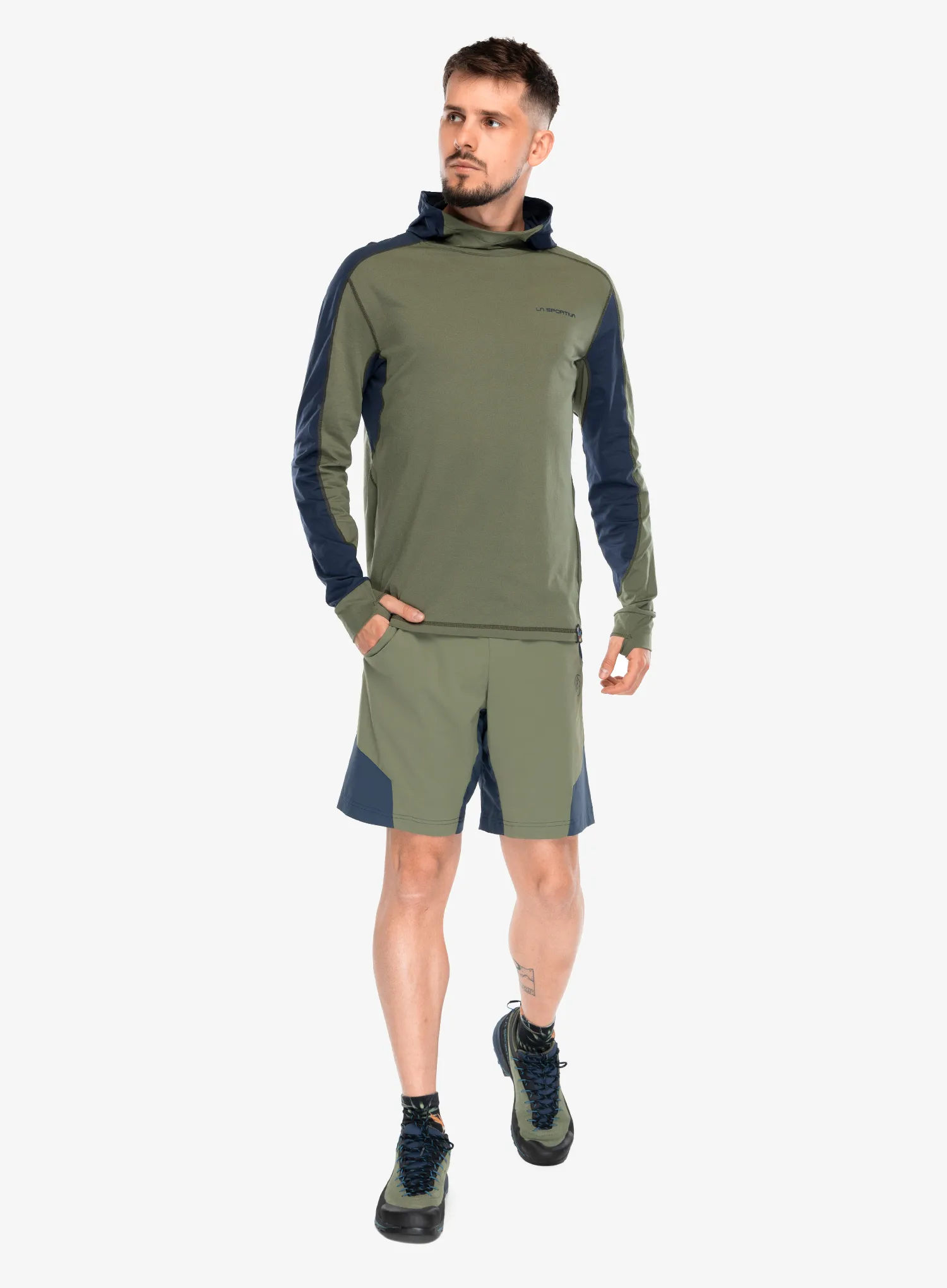 Pantaloni scurti drumetie La Sportiva Trail Guard Shorts - cypress/night sky
