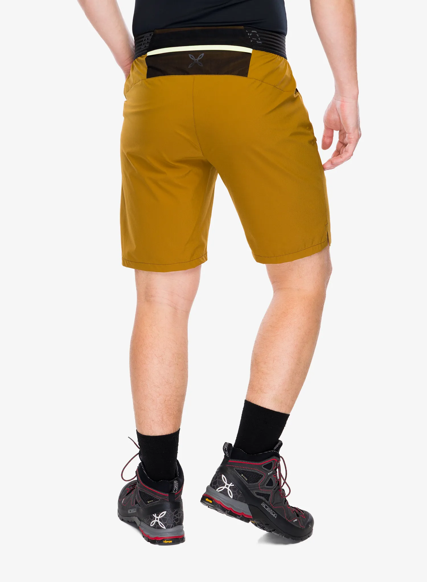 Pantaloni scurti drumetie Montura Rise Bermuda - bronze brown/sunny lime
