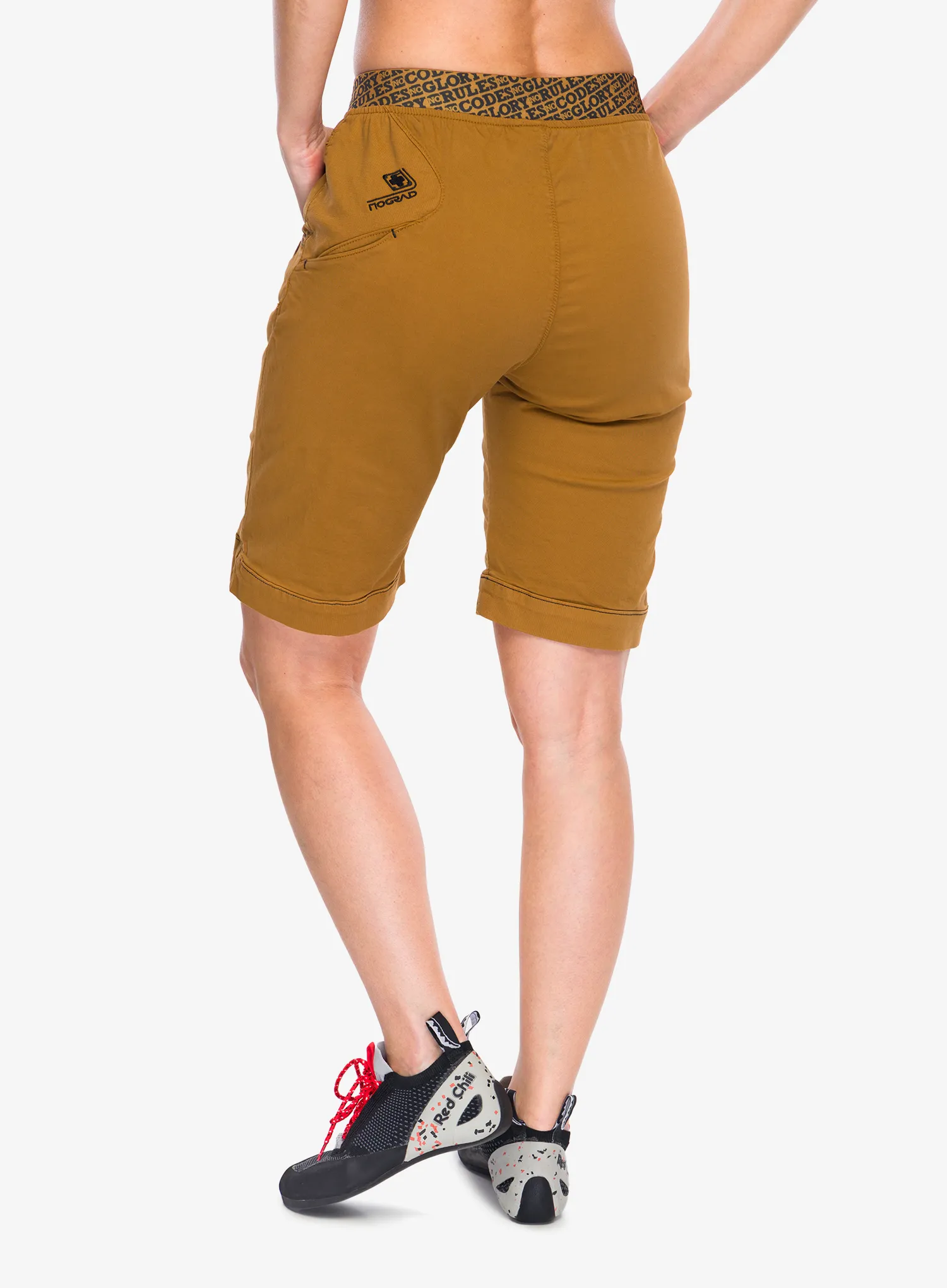 Pantaloni scurti escaladă pentru femei Nograd Sahel Short - curry
