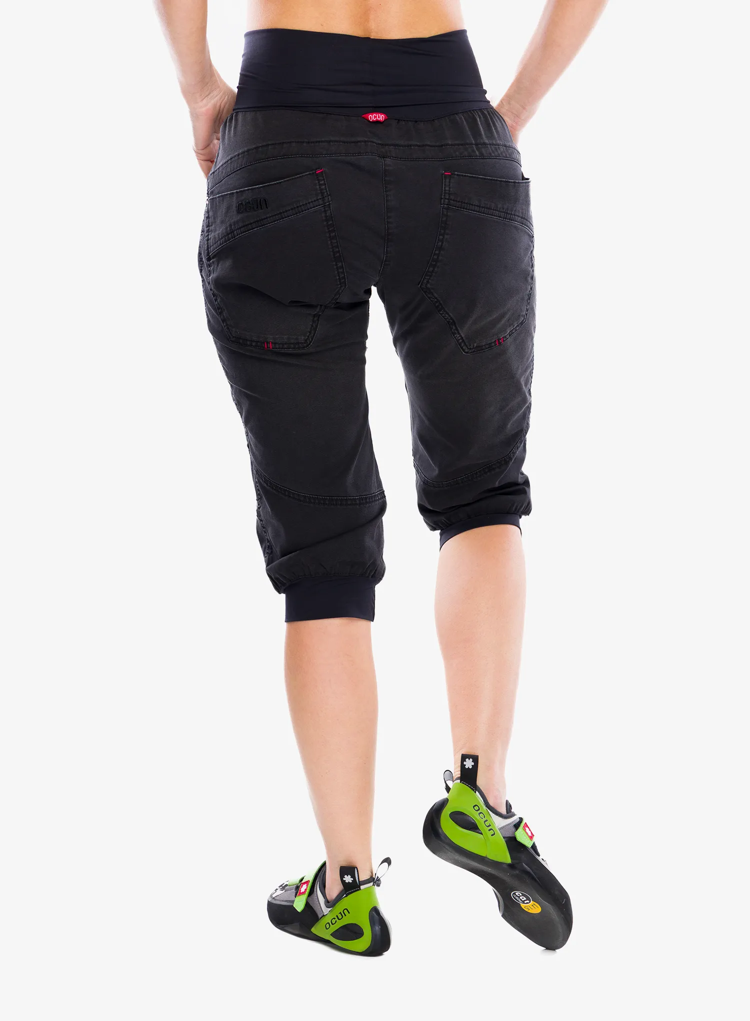 Pantaloni scurti escaladă pentru femei Ocun Noya Jeans Organic Shorts - black