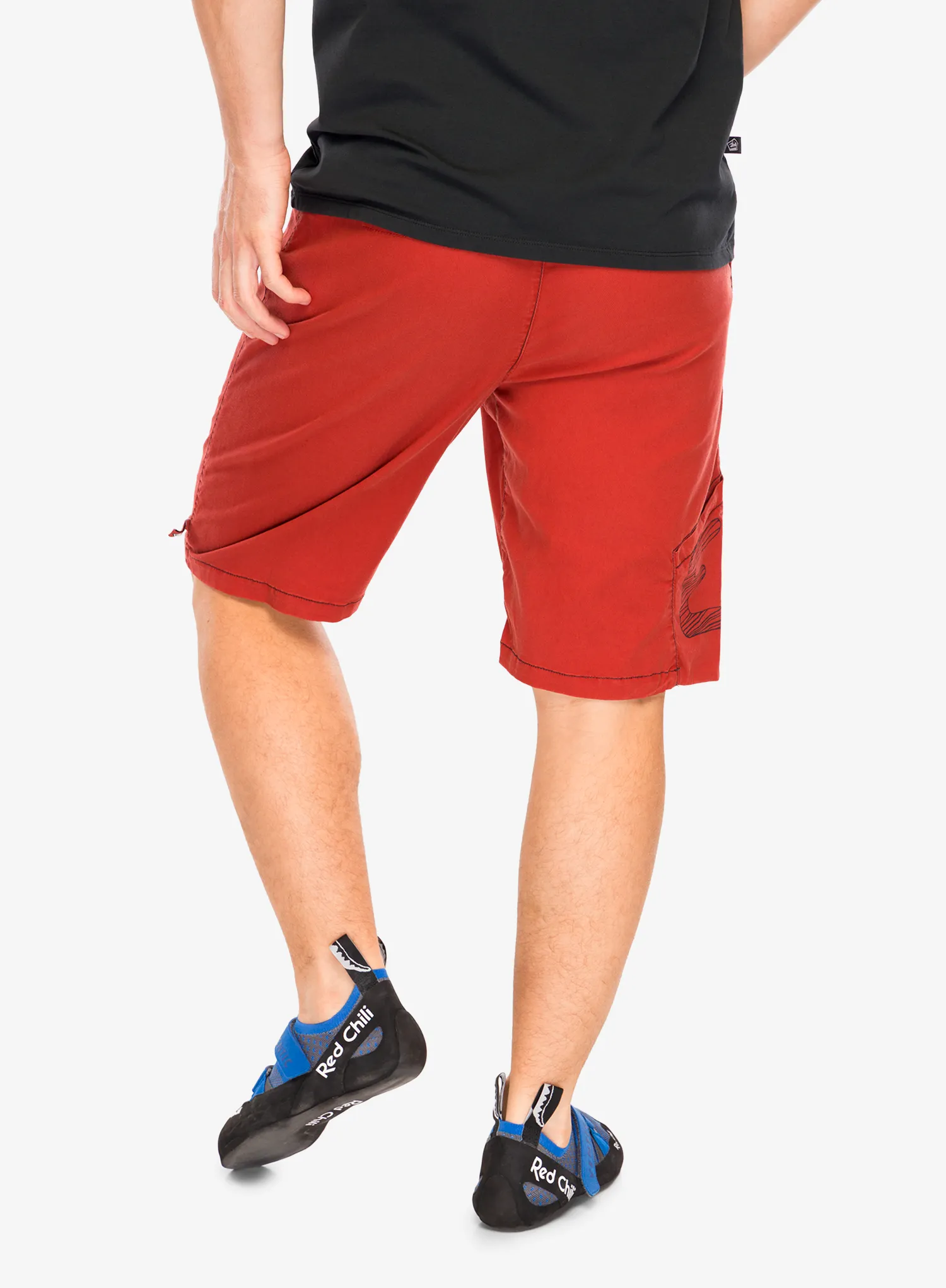 Pantaloni scurti pentru escaladă E9 Pentago Peace - paprika