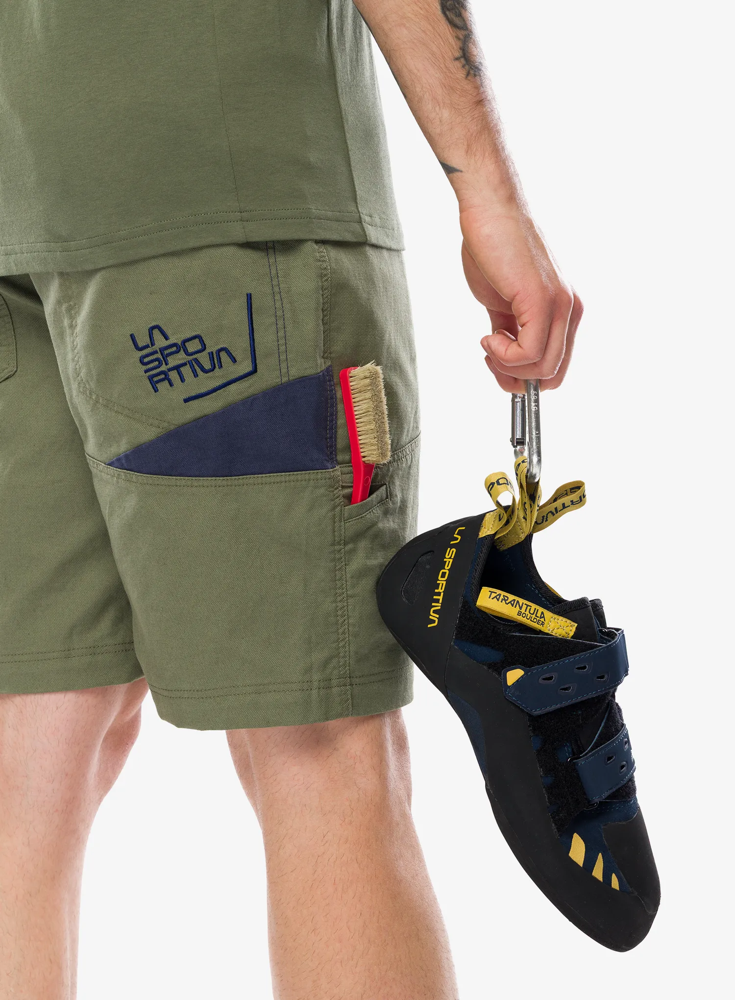 Pantaloni scurti pentru escaladă La Sportiva Bolt Short - cypress/night sky