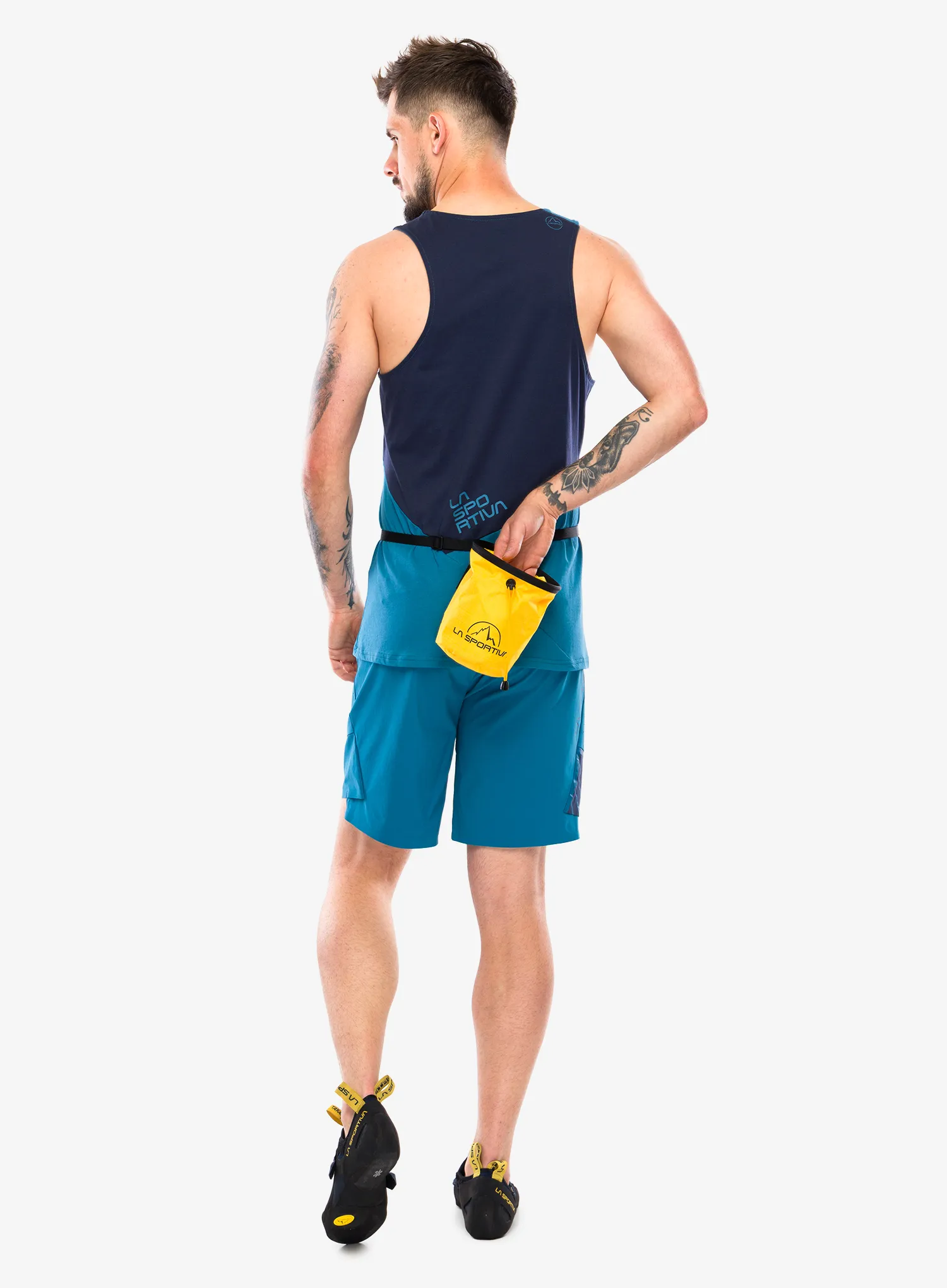 Pantaloni scurti pentru escaladă La Sportiva Comp Short - lake/night sky
