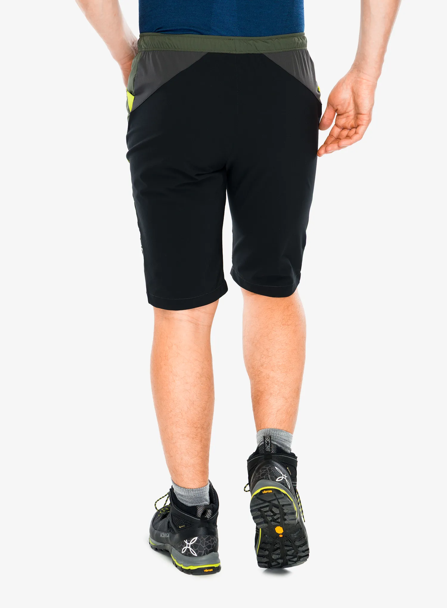 Pantaloni scurti pentru escaladă Montura Spitze Bermuda - sage green/lime green