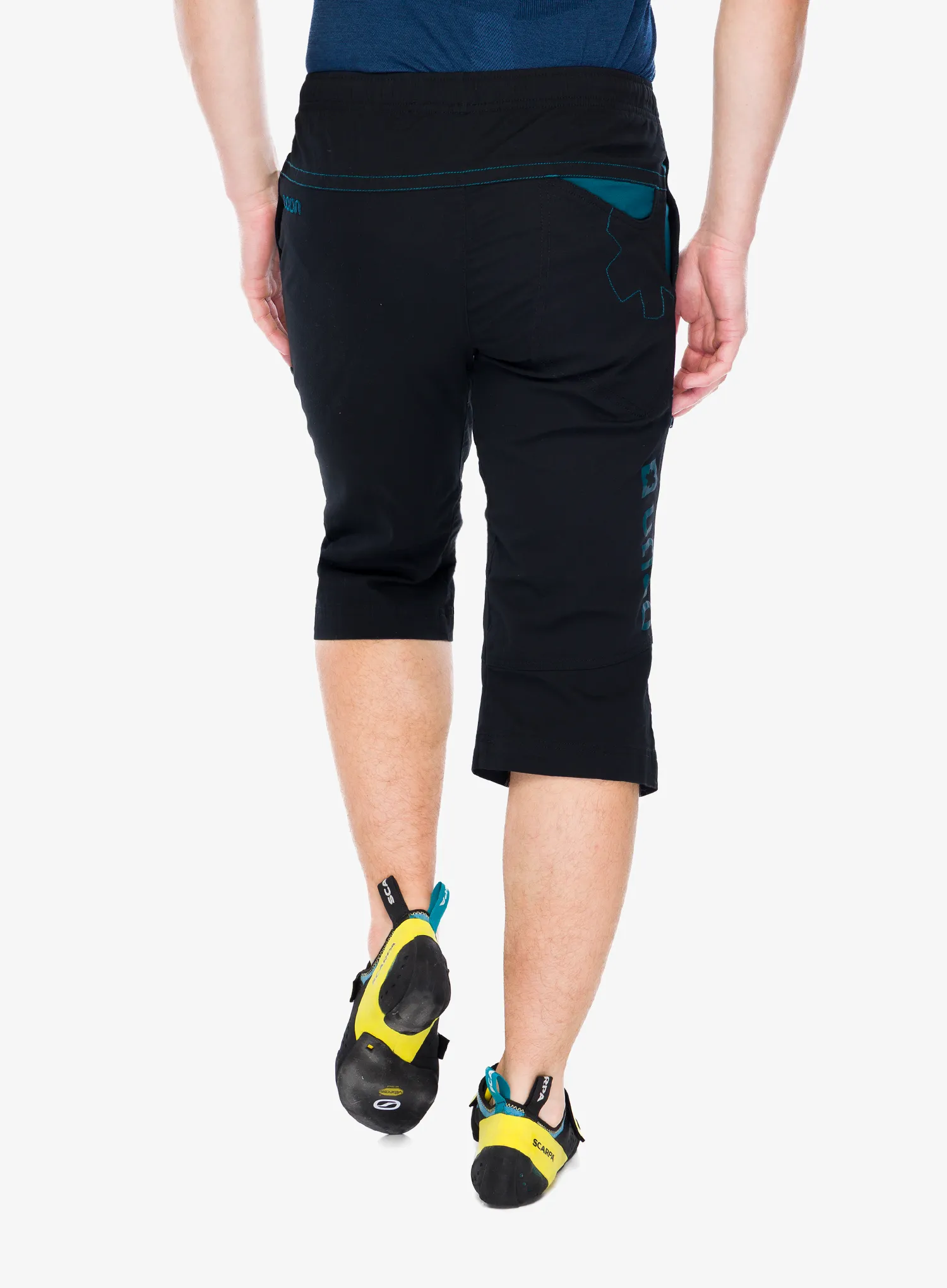 Pantaloni scurti pentru escaladă Ocun Jaws 3/4 - black caviar