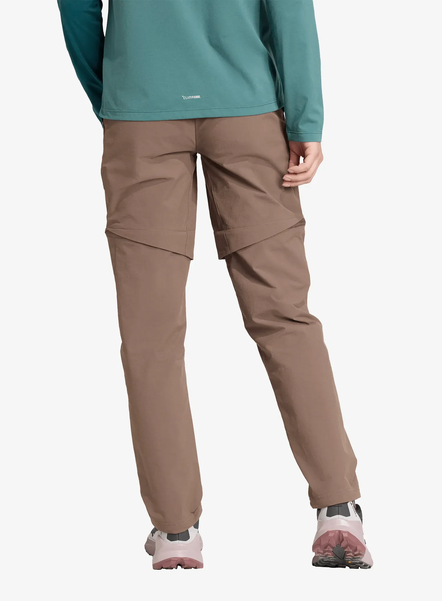 Pantaloni femei adidas TERREX Multi Zip-Off Joggers - earth strata