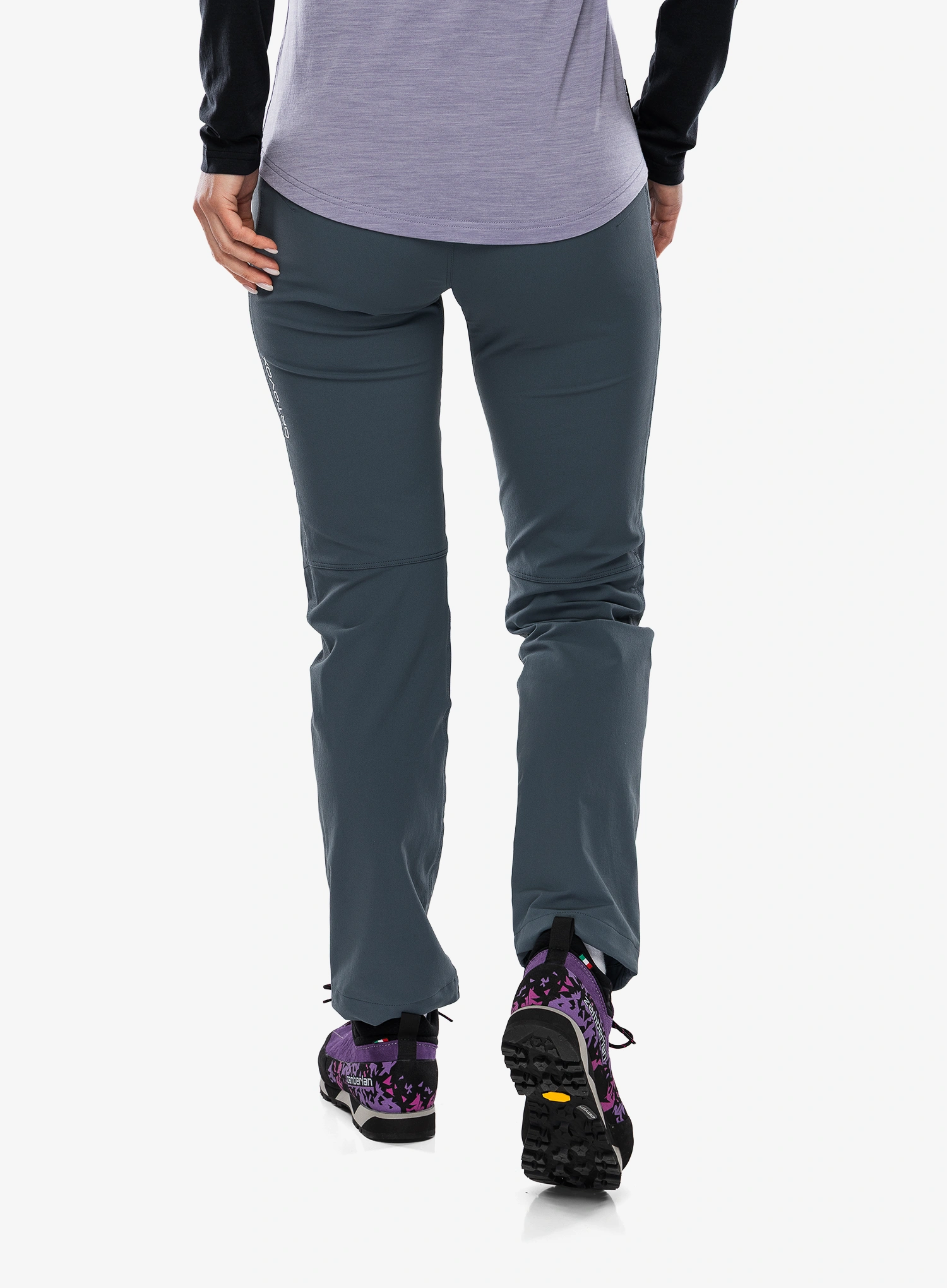 Pantaloni femei Ortovox Brenta Pants - dark arctic grey