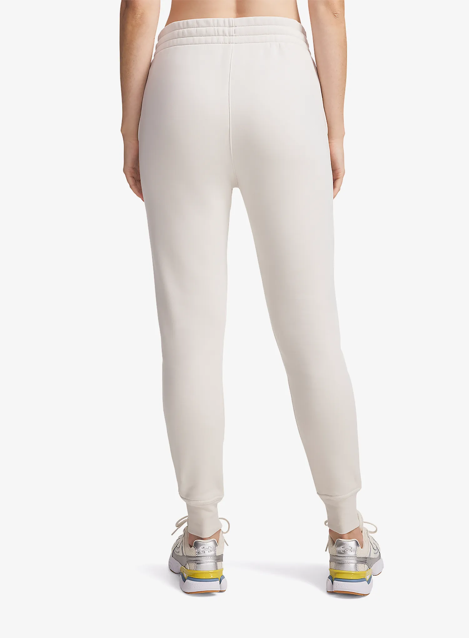 Pantaloni femei Under Armour Icon Fleece Jogger - summit white/white