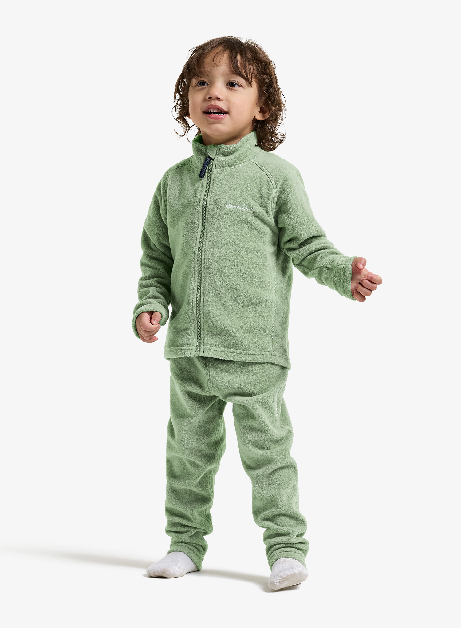 Pantaloni pentru copii Didriksons Monte Pants - sage green