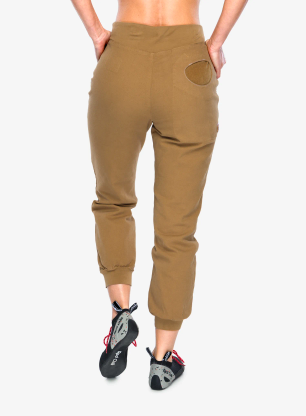 Pantaloni escalada femei E9 Mix - tobacco
