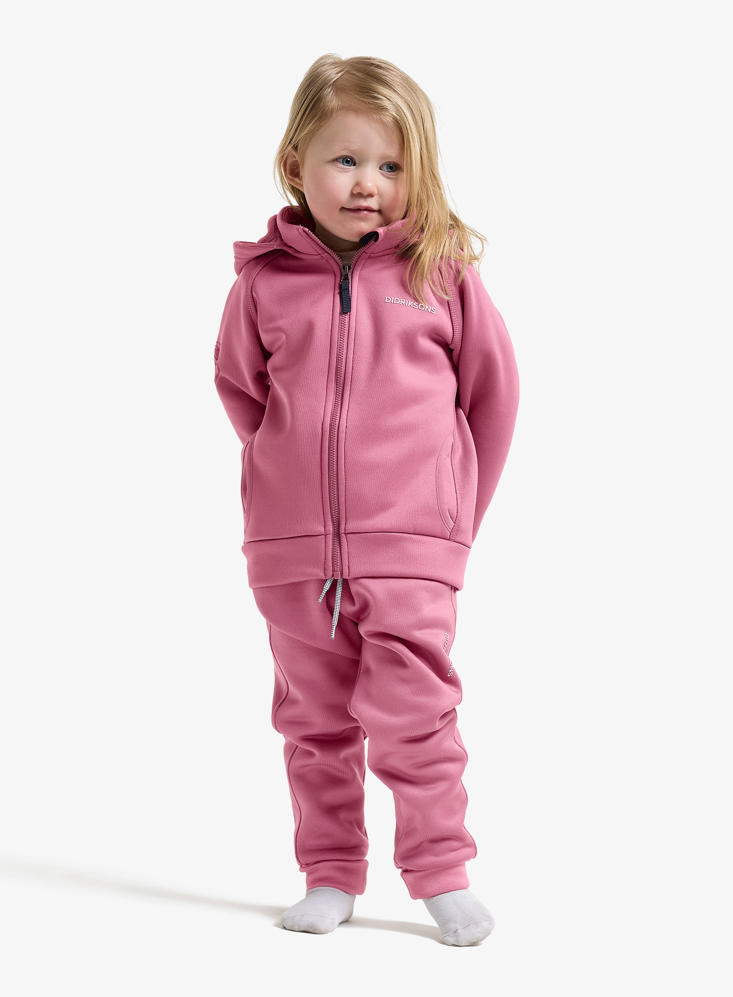Pantaloni fete Didriksons Siljan Pant - heather pink