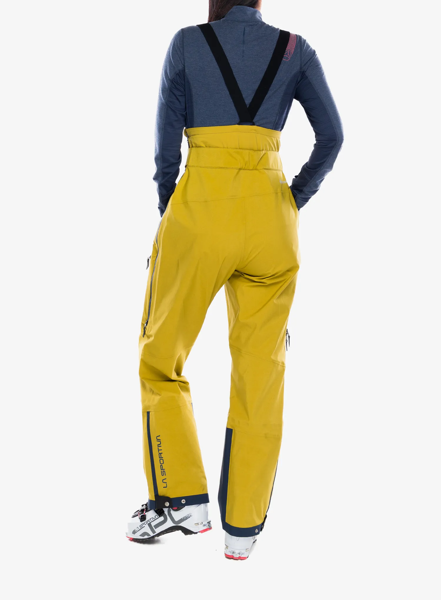 Pantaloni schi femei La Sportiva Sender GTX Performance Bib Pants - savana